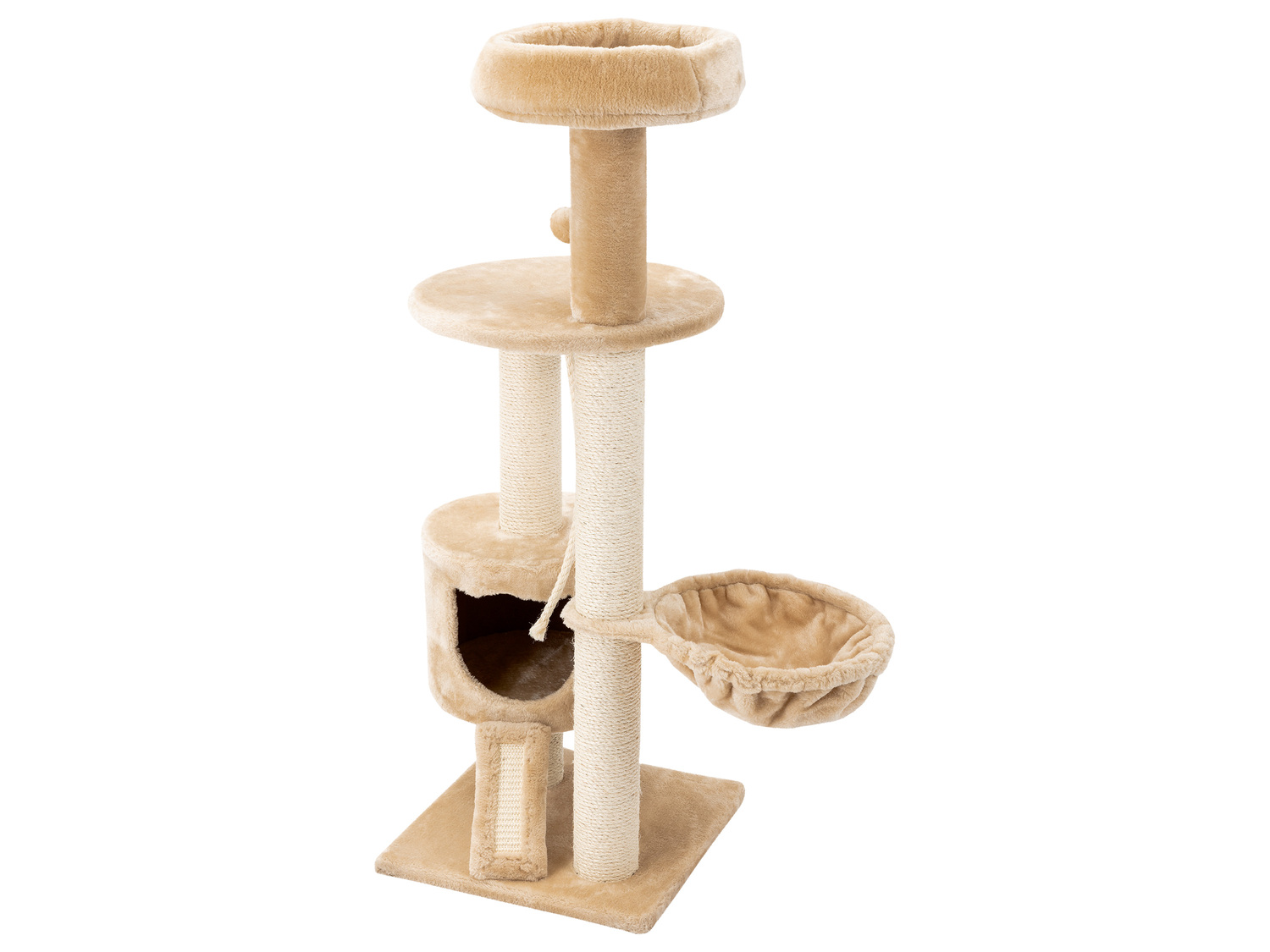 Arbre à chat , le prix 34.99 €
- Env. 70 x 50 x 115 cm
- 6 kg max.
- En sisal ...