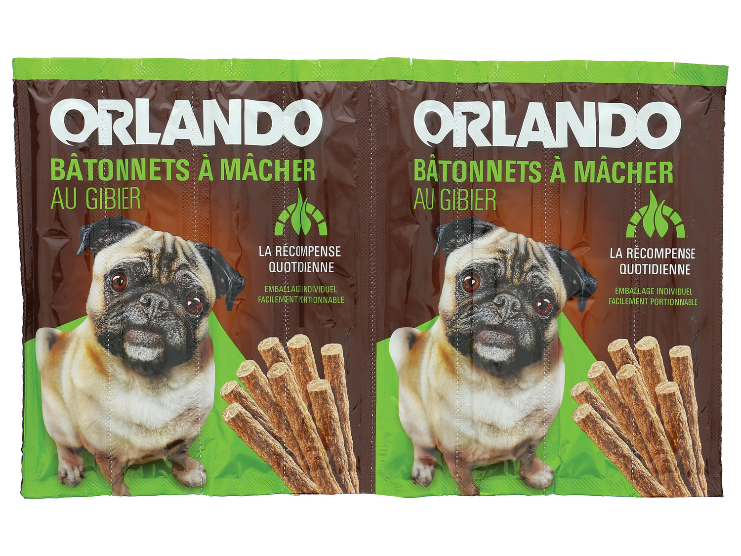 Sticks friandise pour chien , le prix 1.39 €
- Variétés au choix