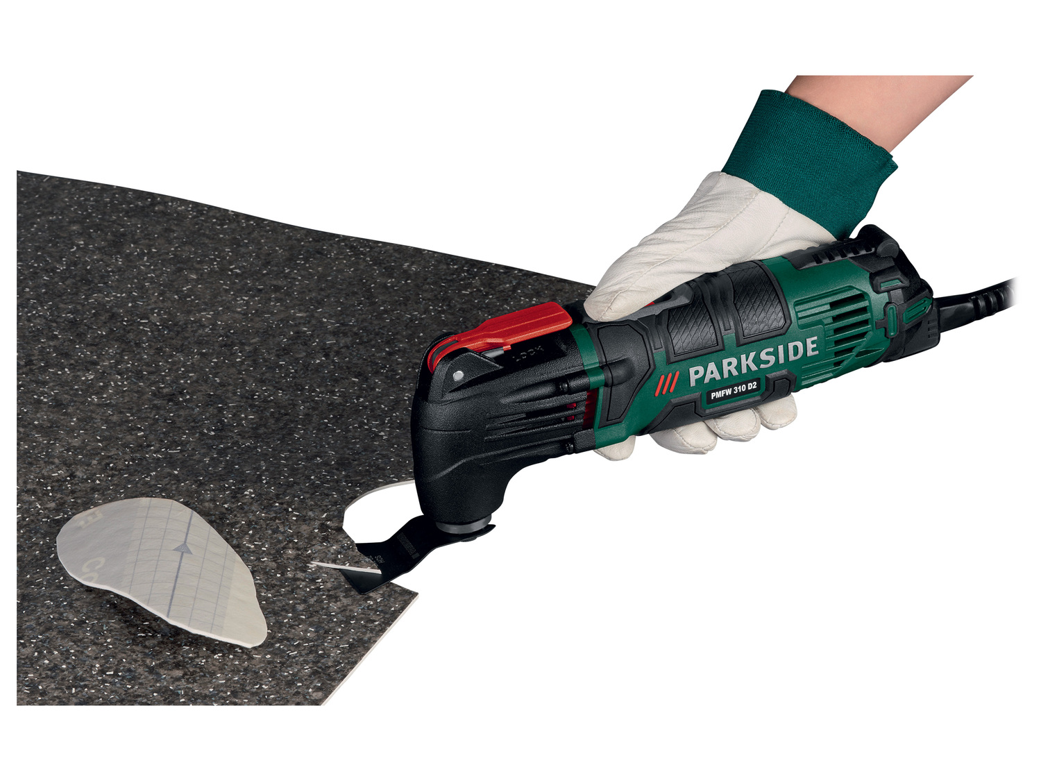 Outil multifonction PMFW 310 D2 Parkside, le prix 29.99 €
- Pour scier, tronçonner, ...