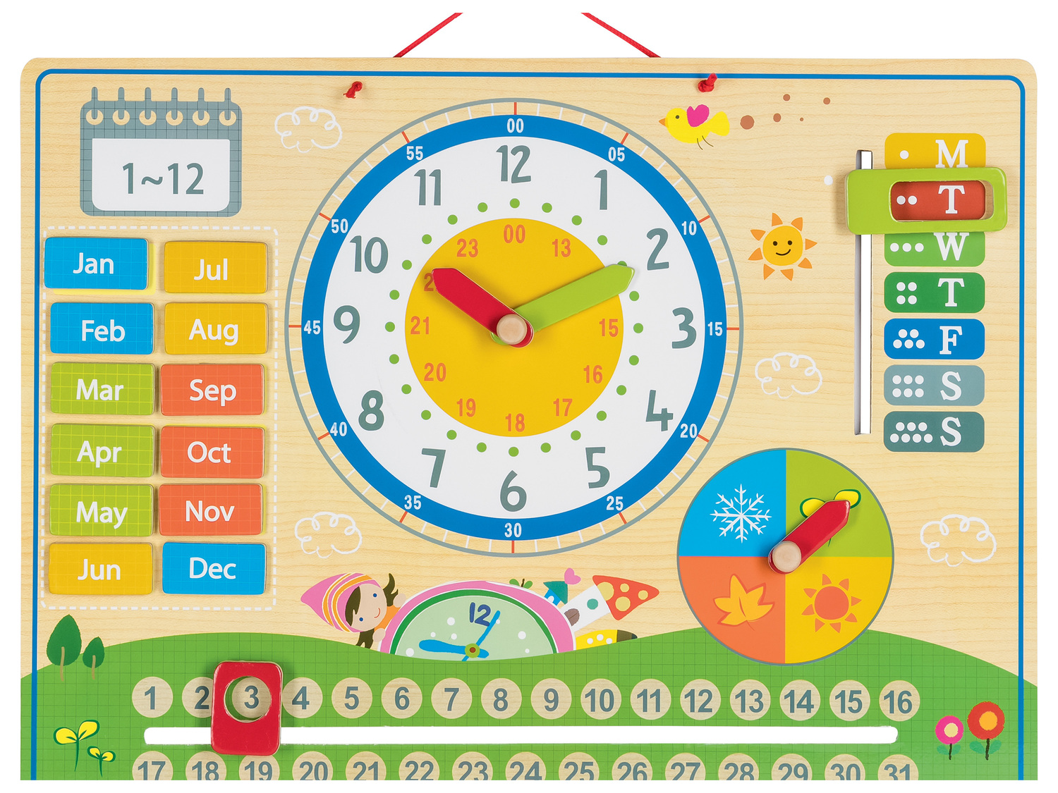 Ordinateur, emploi du temps ou calendrier horloge en , le prix 6.99 € ...