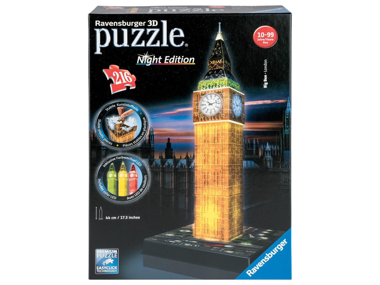 Puzzle 3D lumineux , le prix 17.99 €
- Pièces de puzzle numérotées ...