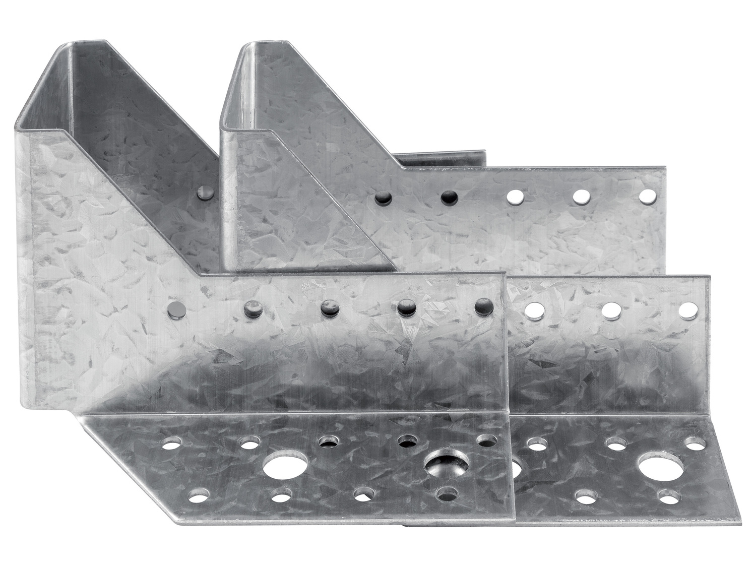 Supports de poteau, équerres ou plaques perforées en , le prix 3.99 €
Au choix ...