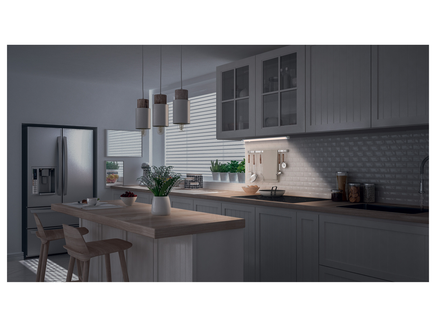 Réglette sous meuble LED à blanc variable chez , le prix 8.99 €
- Env. 54,7 ...