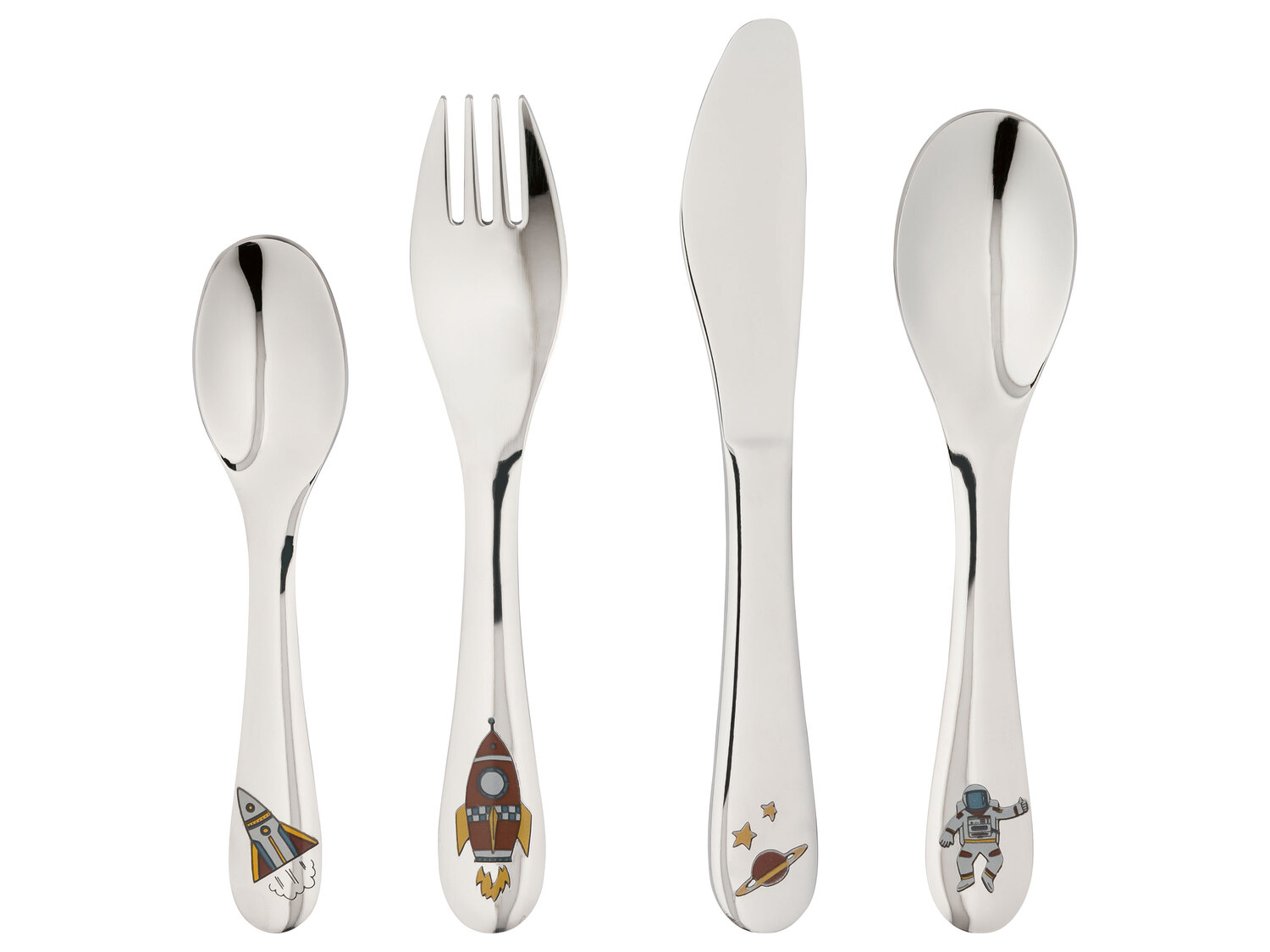 Couverts pour enfant , le prix 4.99 €
- Set de 4
- 3 modèles au choix
Caractéristiques
- ...