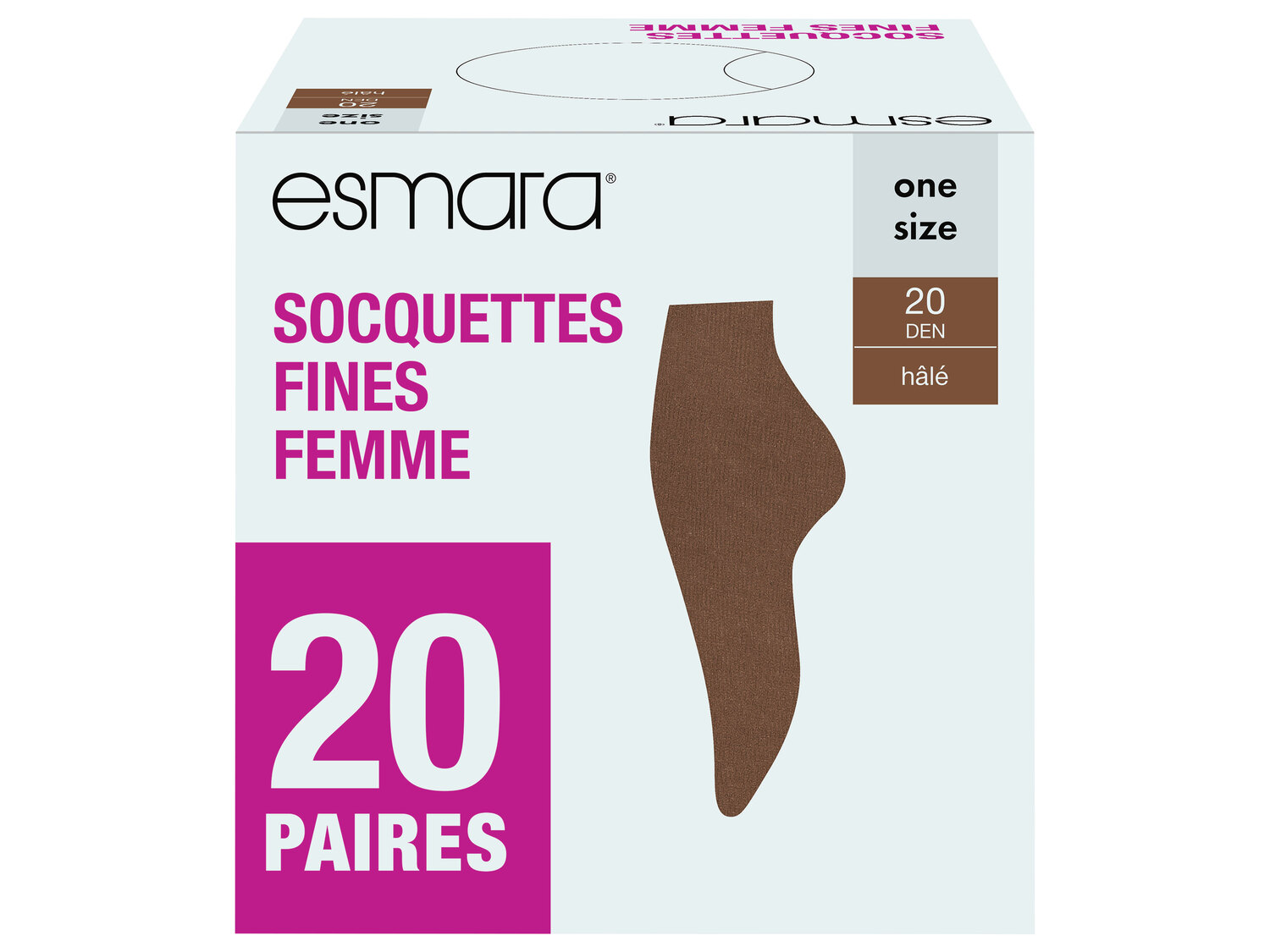 Socquettes fines femme , le prix 5.99 €
- Taille unique.
- Ex. 100 % polyamide
- ...