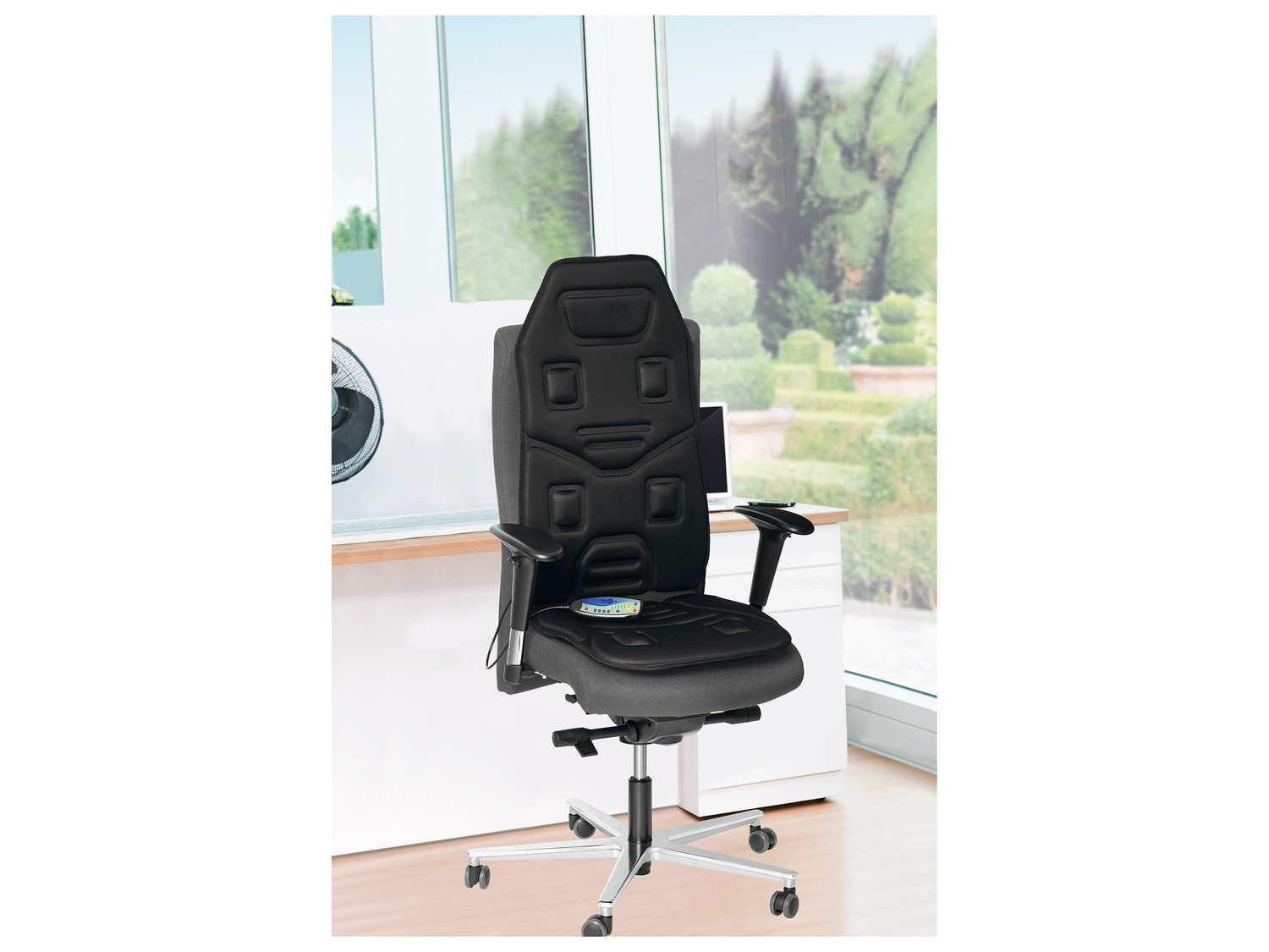 Couvre-siège massant , le prix 21.99 € 
Fonction 2 en 1 :
- 1. Massage relaxant
- ...
