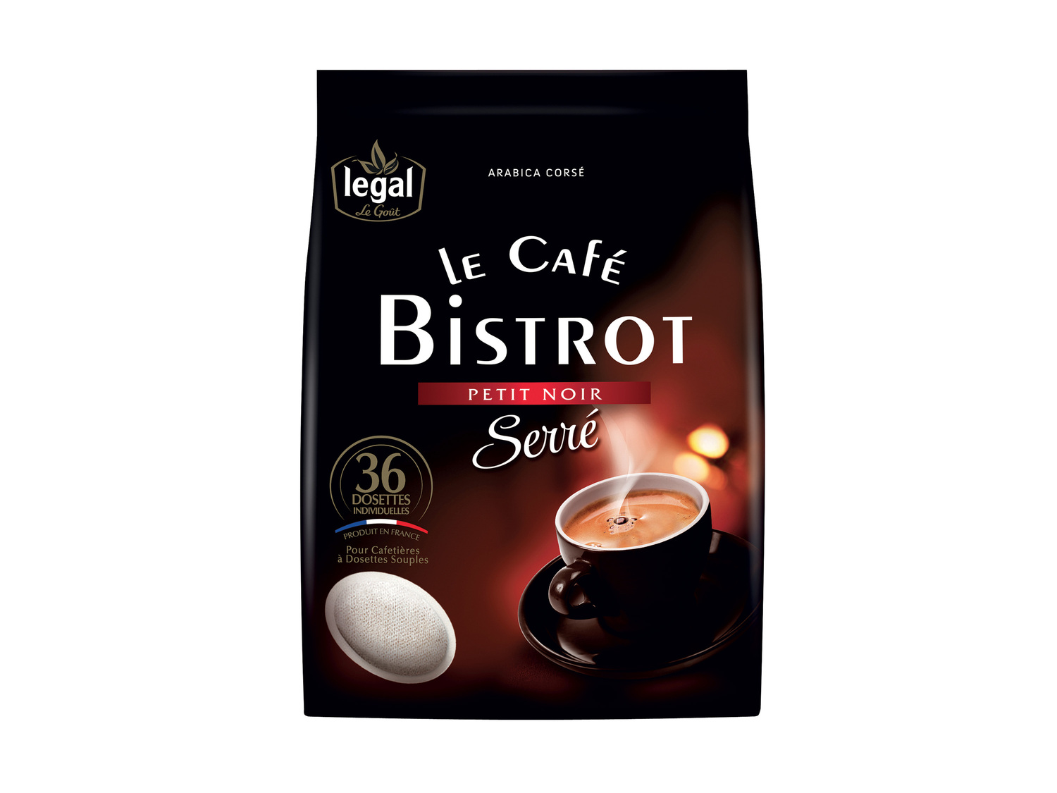 Legal le café bistrot , le prix 2.15 €
- Au choix : serré ou classique