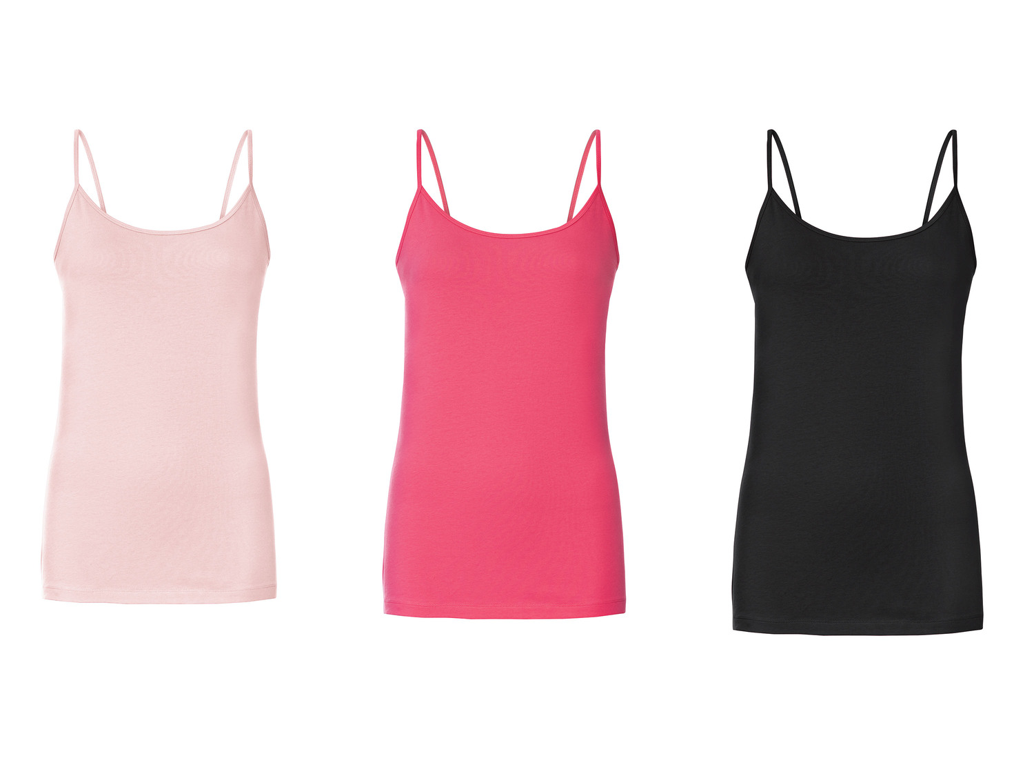 Débardeurs à fines bretelles femme , le prix 7.99 €
- Du S au XL selon modèle.
- ...