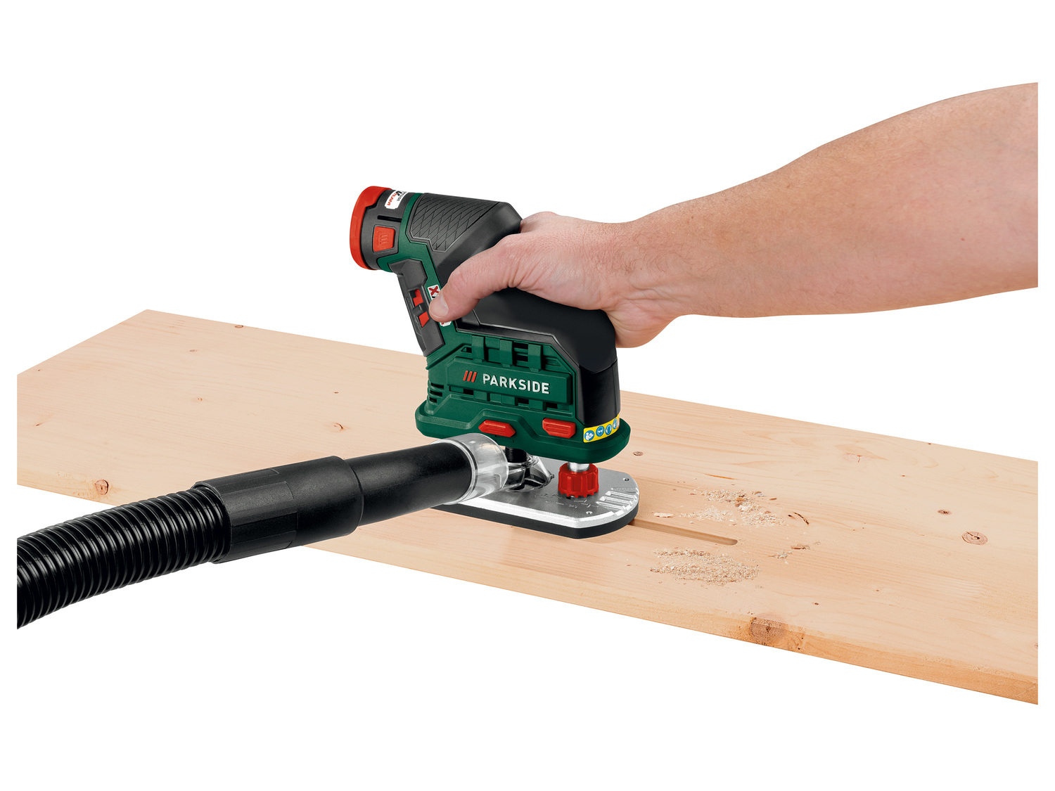 Défonceuse sans fil Parkside X12VTeam, le prix 59.99 €
- 12 V (2,0 Ah)
- Témoin ...