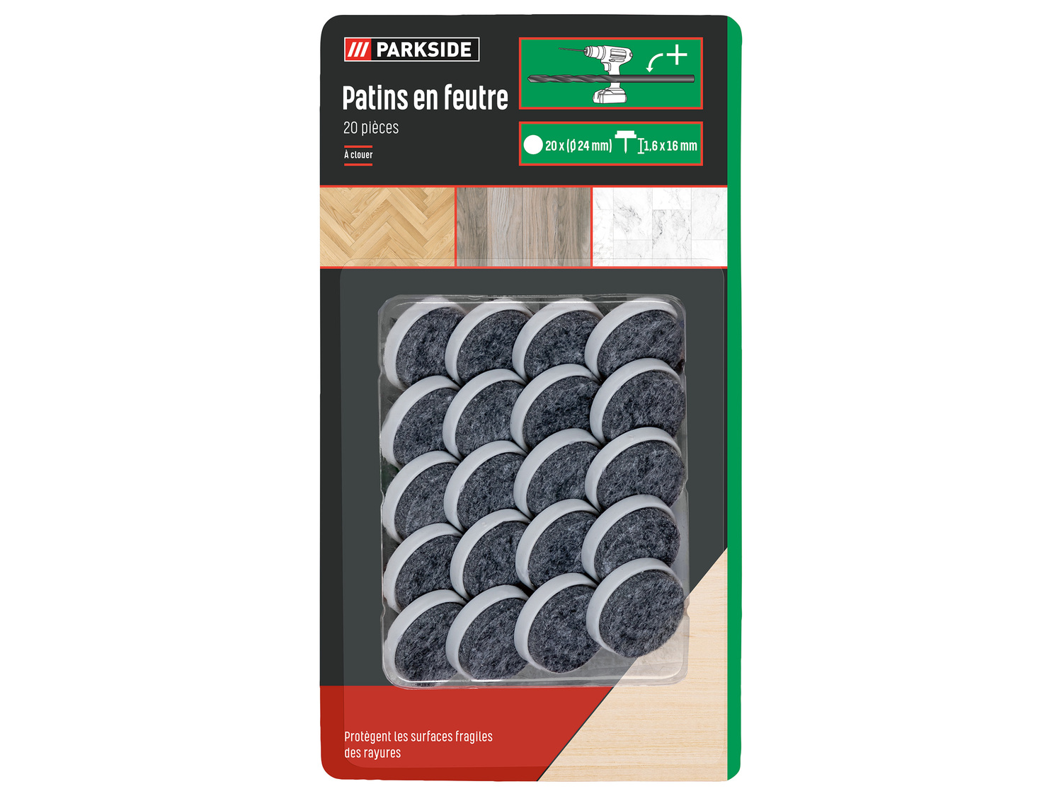 Patins de protection , le prix 1.49 €
- Au choix : PATINS EN FEUTRE, ...