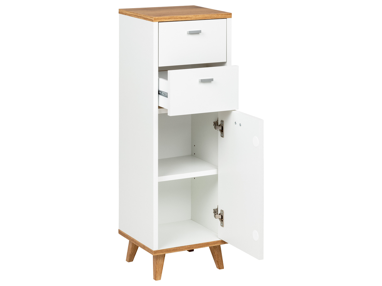 Meuble de salle de bain chêne/blanc , le prix 34.99 €
- Env. 96 x 32 x 28 cm ...