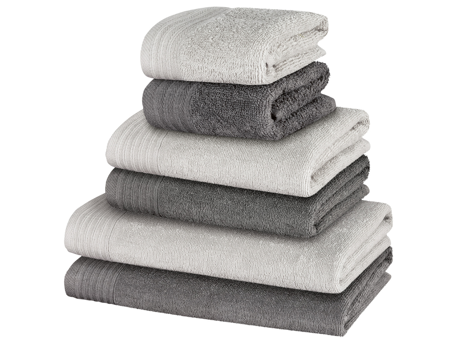 Serviettes en éponge pur coton , le prix 9.99 €
Set de 6 :
- ...
