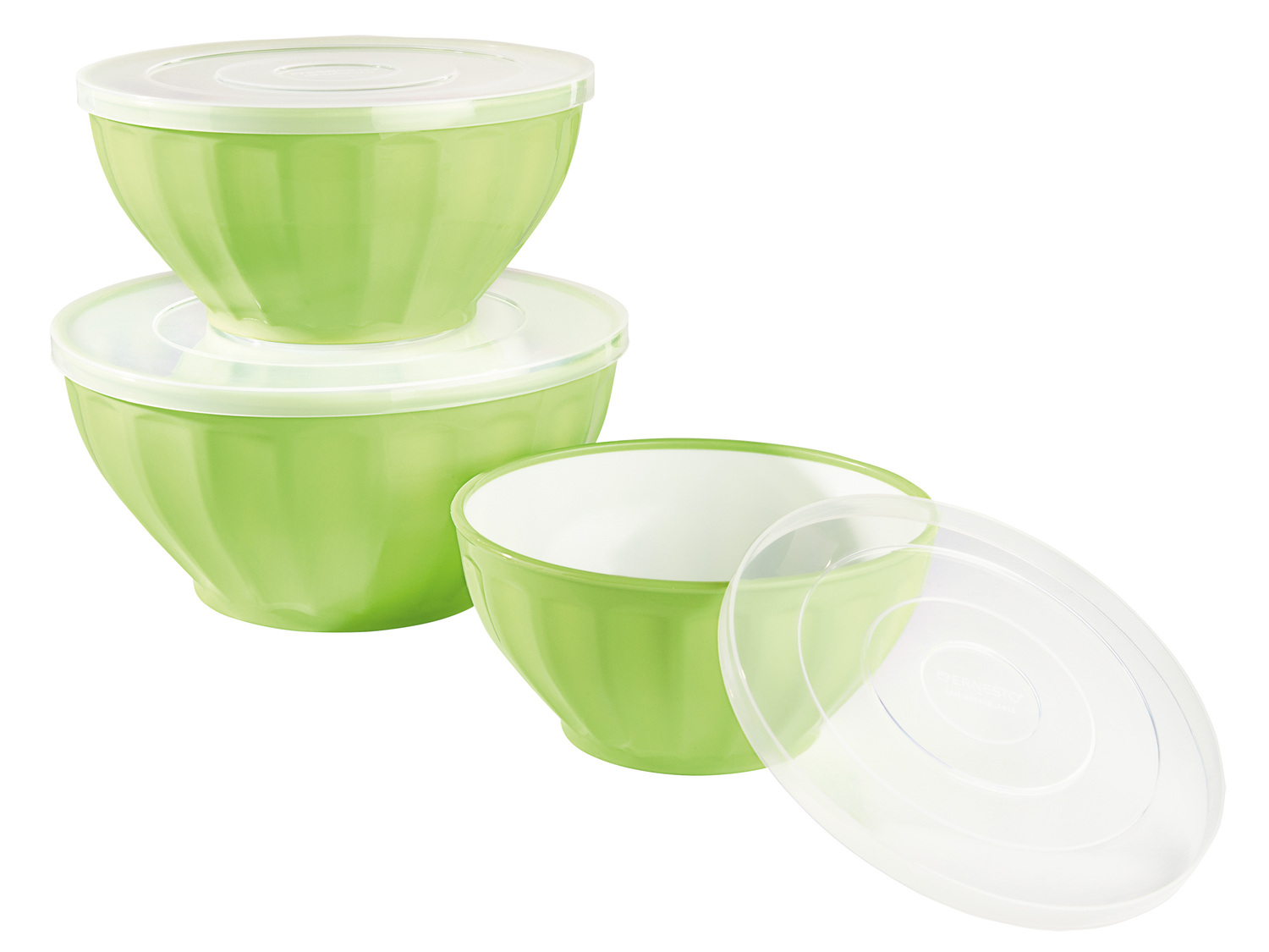 Saladiers avec couvercles , le prix 7.99 €
- Empilables
- Set de 3 : ...
