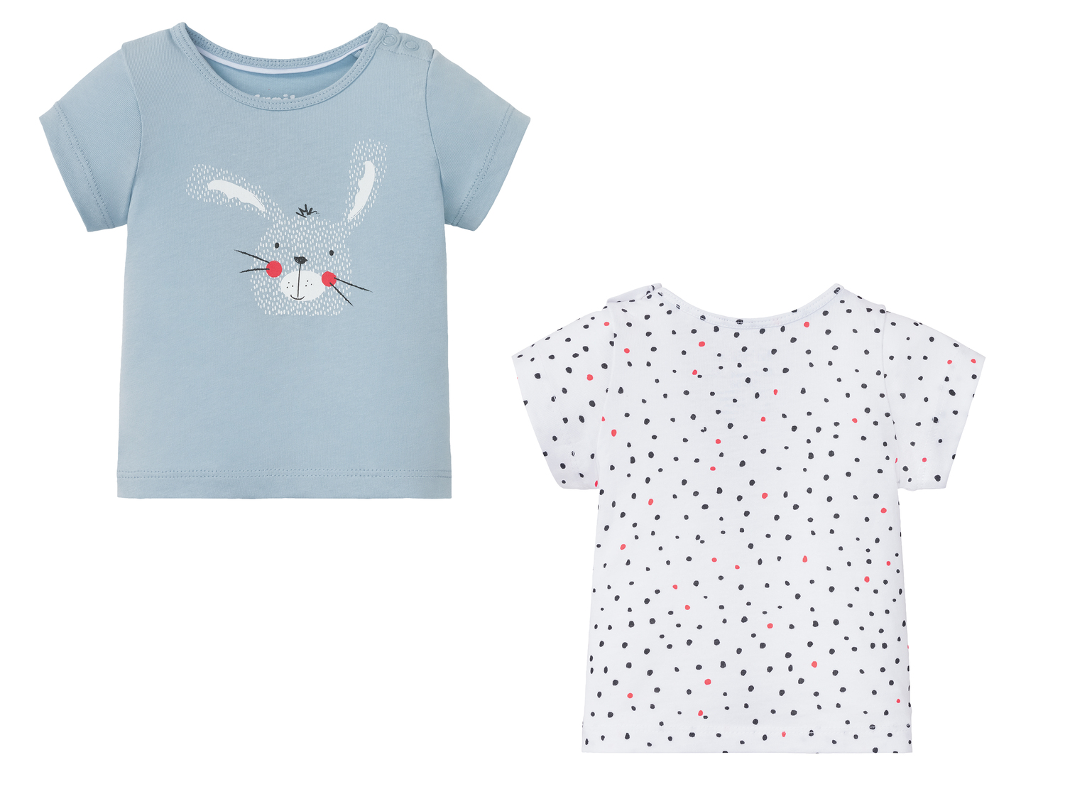 T-shirts bébé en coton bio , le prix 3.99 €
- Lot de 2
- Du 2-6 mois (62-68 ...