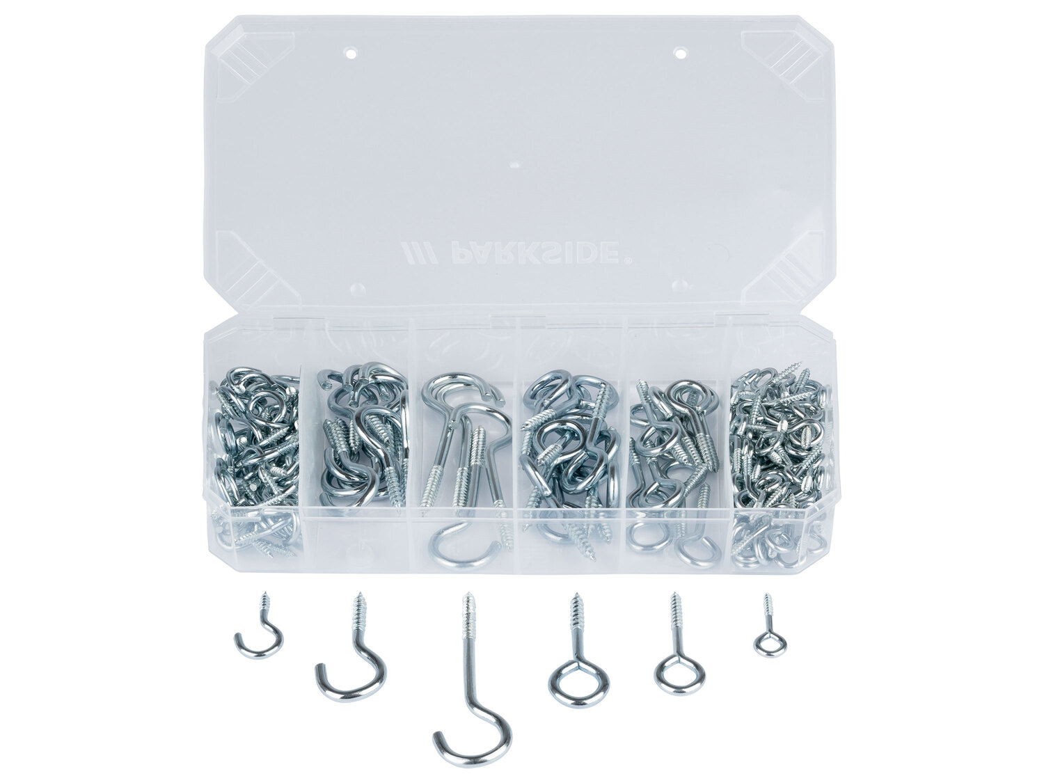 Petites pièces de visserie , le prix 2.99 €
- Au choix : Crochets et pitons, ...