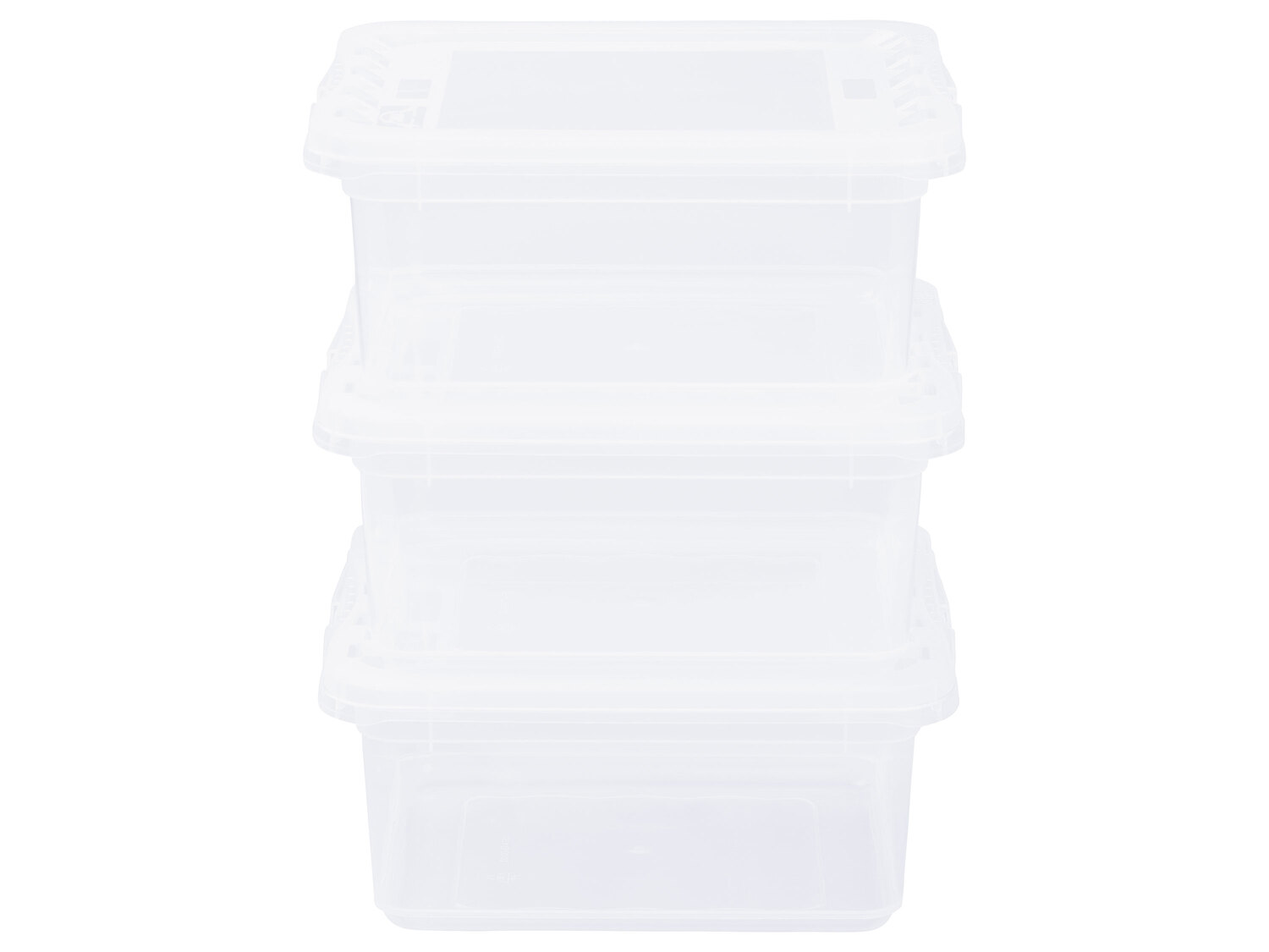 Boîtes de rangement transparentes , le prix 14.99 €
- Set de 8 : 3 x 1,7 ...