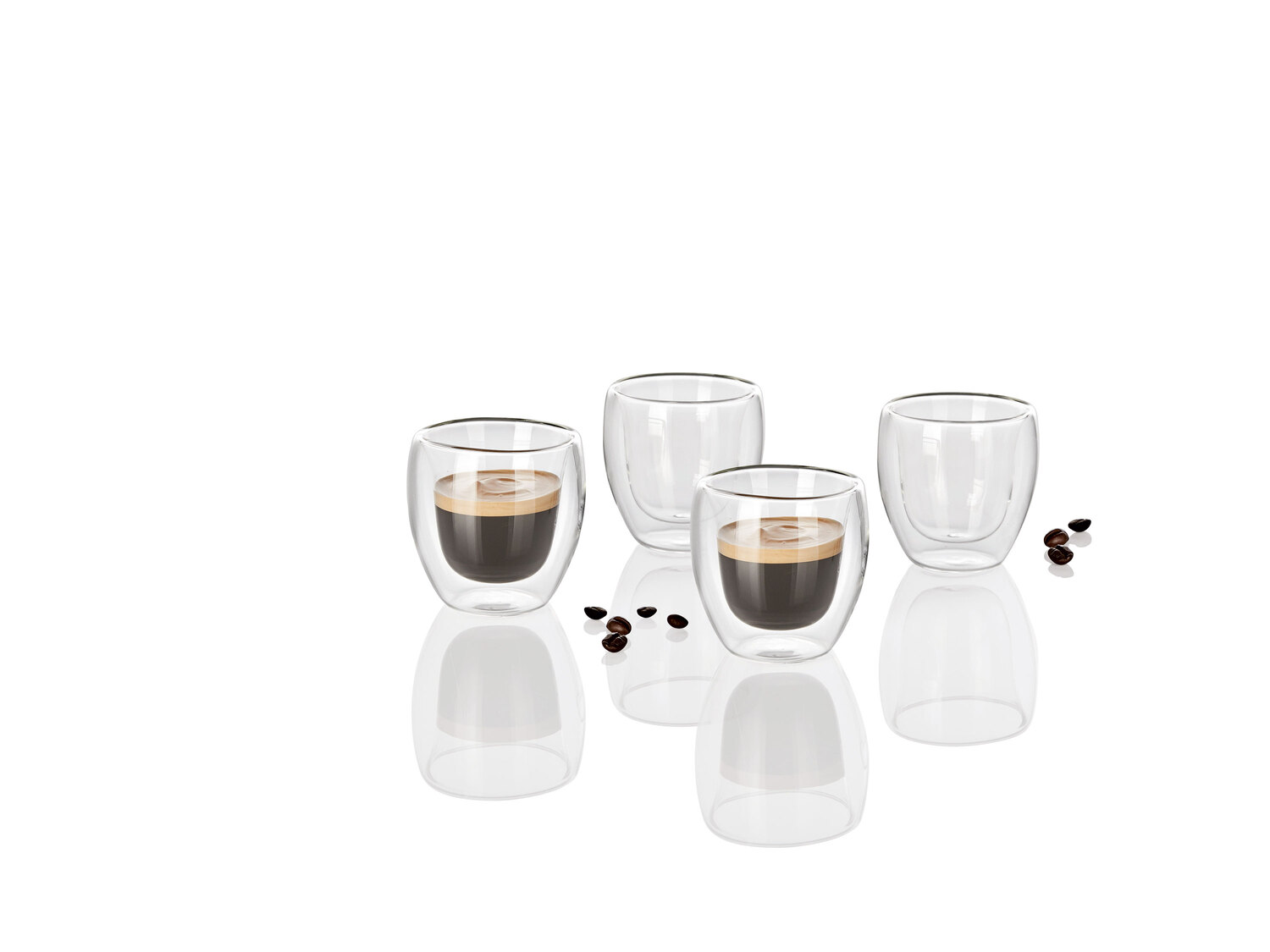 Verres à double paroi , le prix 6.99 €
- Au choix :
- Pour latte macchiato, ...