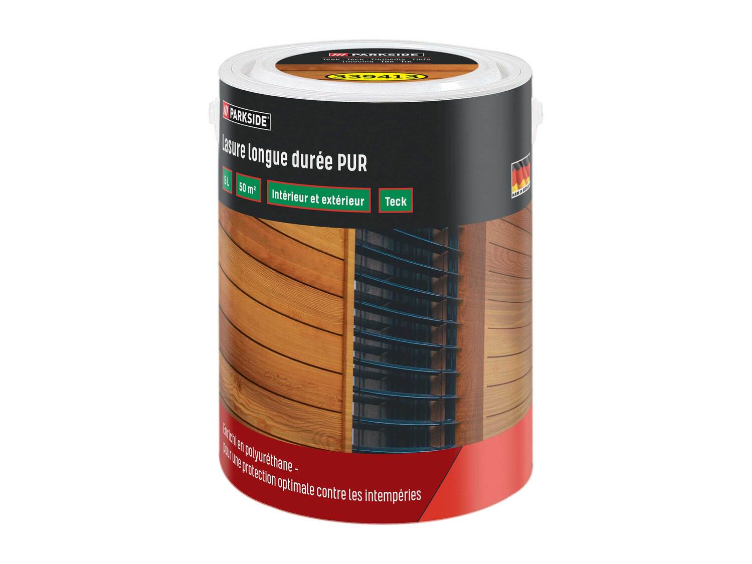 Lasure longue durée PUR , le prix 12.99 €
- Env. 5 L
- Env. 50 m²
- Usage ...