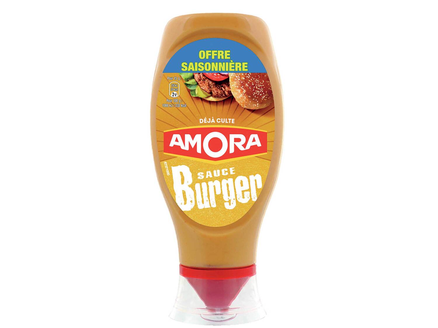 Amora sauce , le prix 1.05 €
- Le produit de 448 g : 1,58 € (1 kg = 3,53 €)
- ...