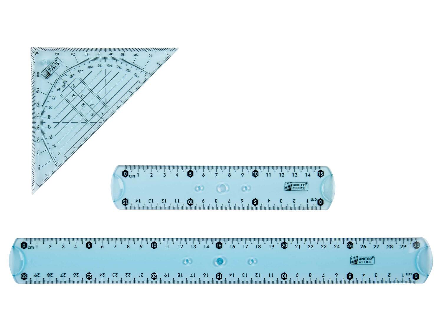 Set de géométrie , le prix 0.99 €
- 1 équerre-rapporteur, ...