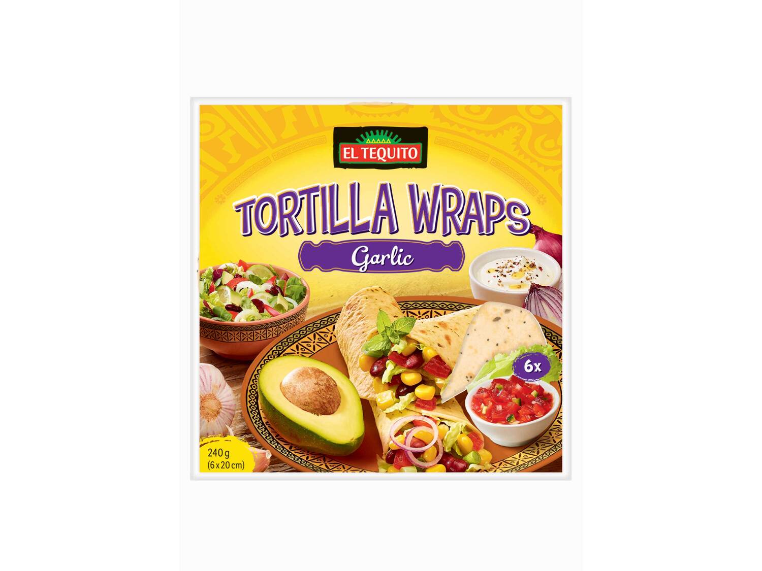 Tortillas , le prix 0.99 €
- Au choix : épinard, ail, tomate, ou 8 mini tortillas ...