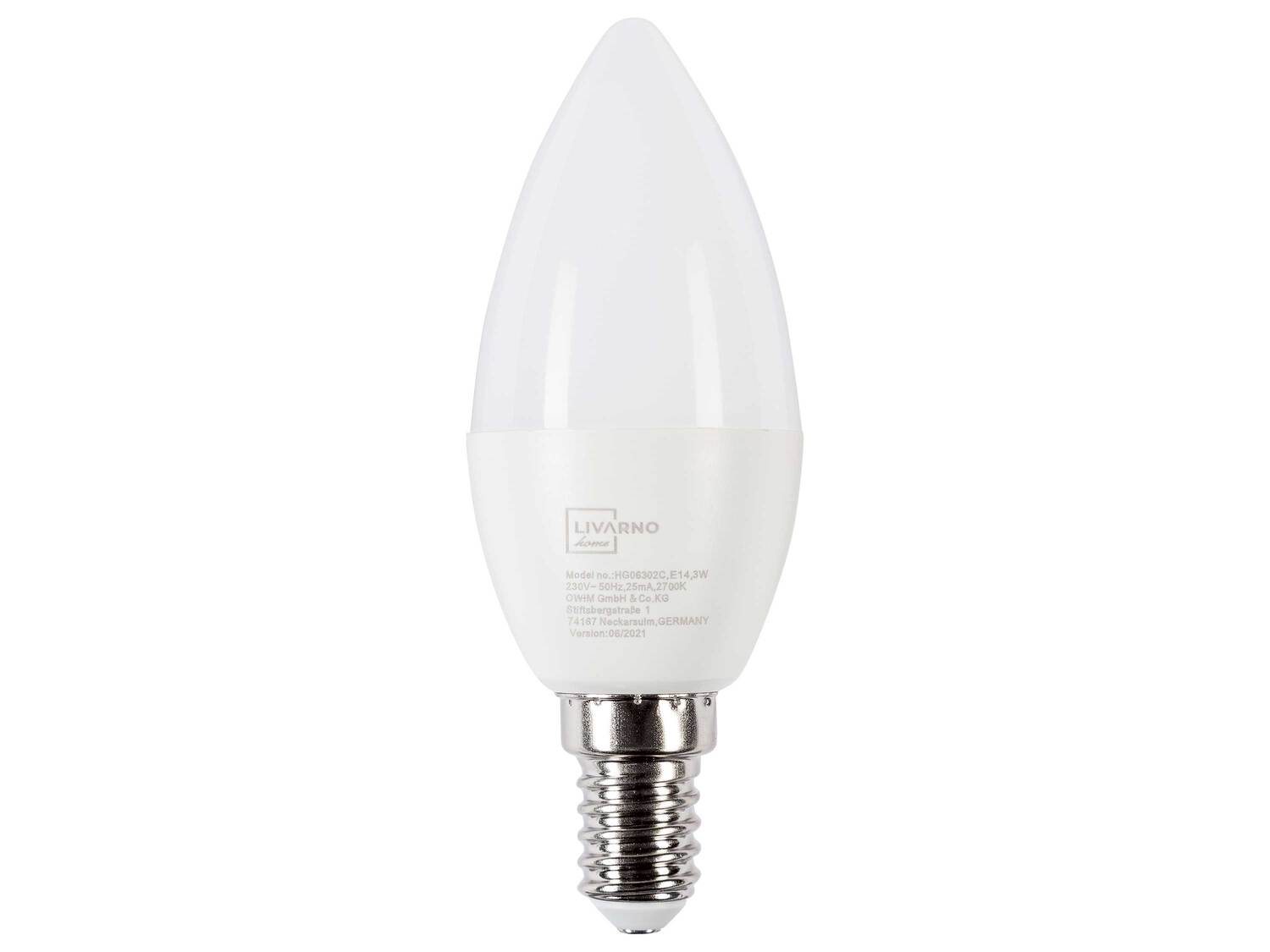 Ampoule LED , le prix 1.99 €
- Au choix : E27, 3 W, 250 lm, ou E14, 3 W, 250 ...