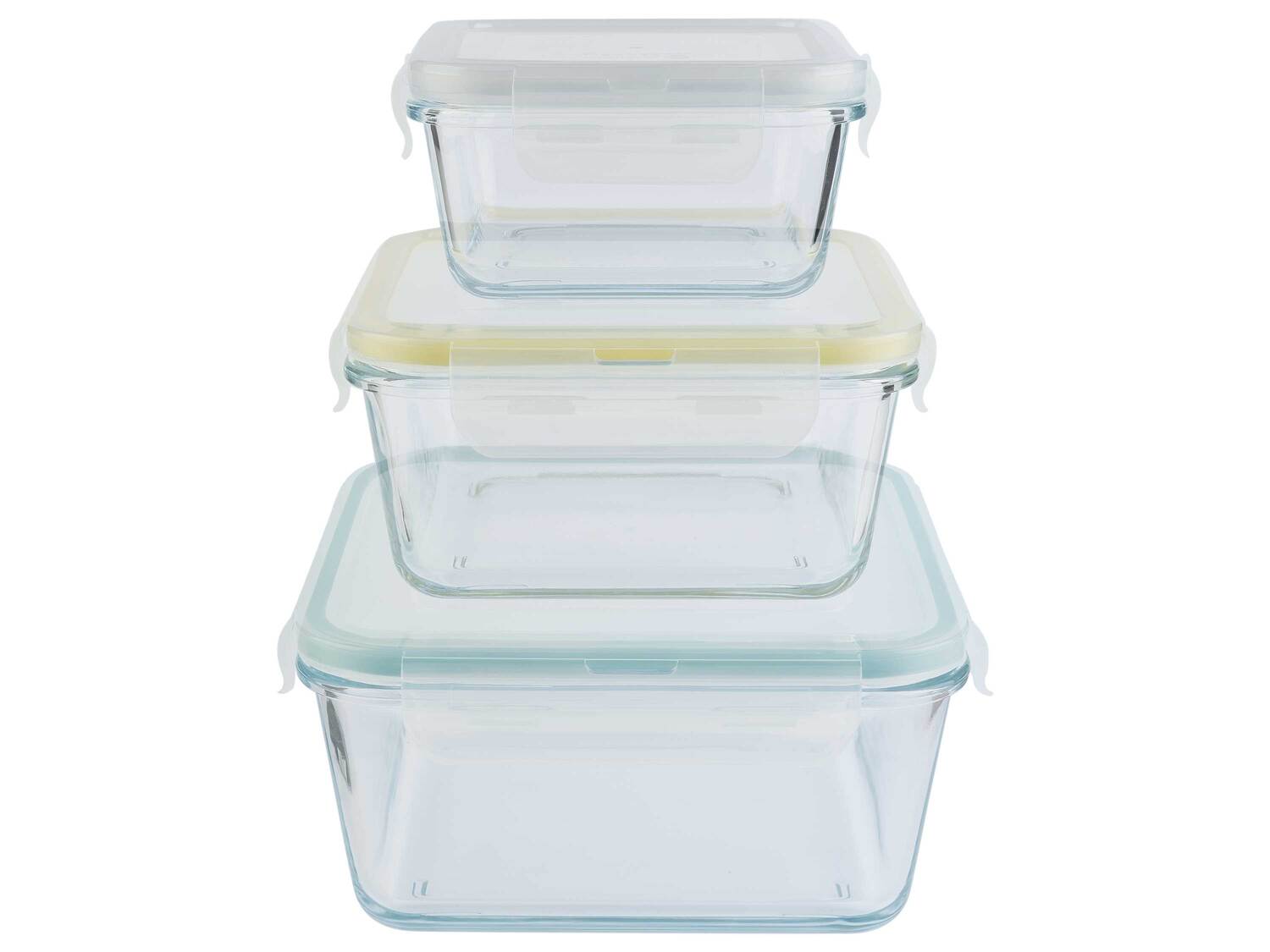 Boîtes de conservation en verre , le prix 9.99 €
- Set de 3 : Env. 0,55 L, ...
