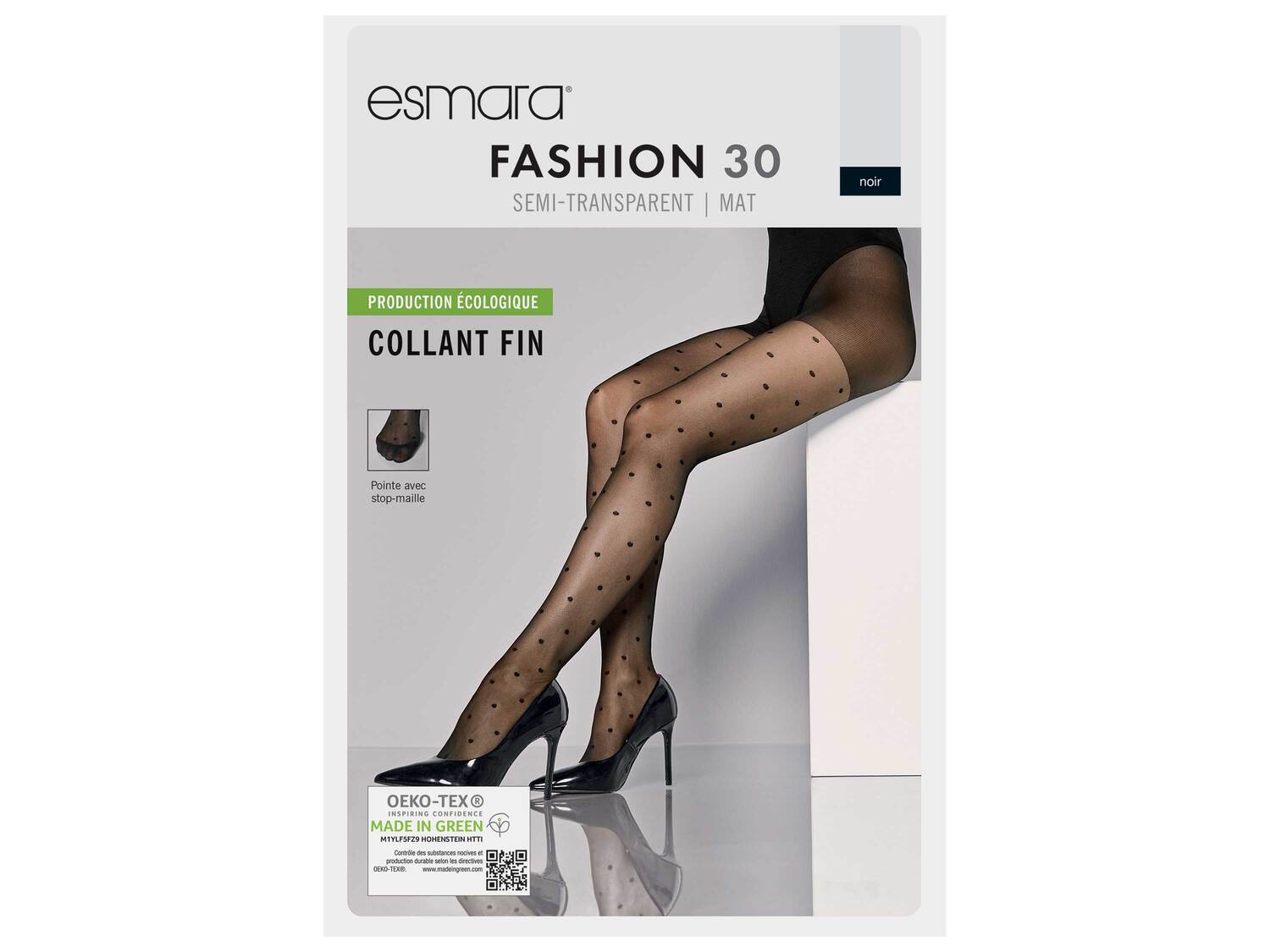 Collant fin , le prix 2.99 €
- Du M au XL selon modèle
- Ex. 93 % polyamide, ...