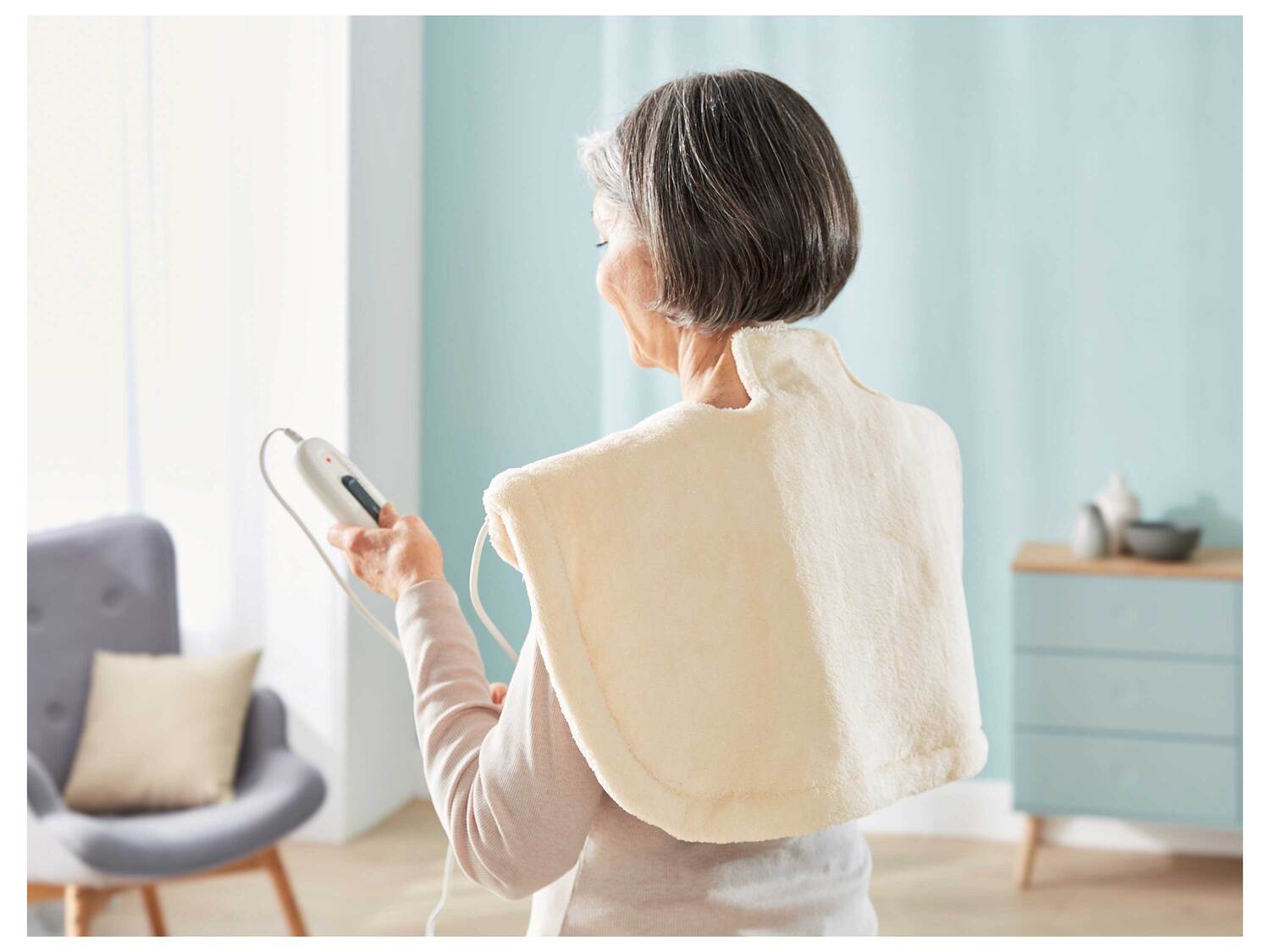 Coussin cervical chauffant , le prix 19.99 €
- 100 W
- Une chaleur bienfaisante ...