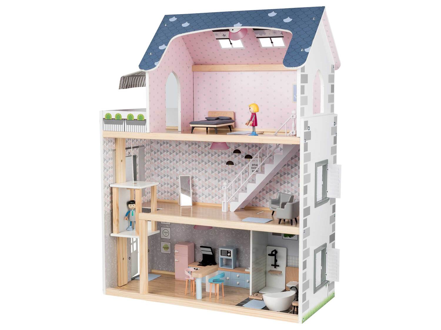 Maison de poupées , le prix 39.99 €
- Env. 64 x 80 x 31 cm (l x h x p)
- Hauteur ...