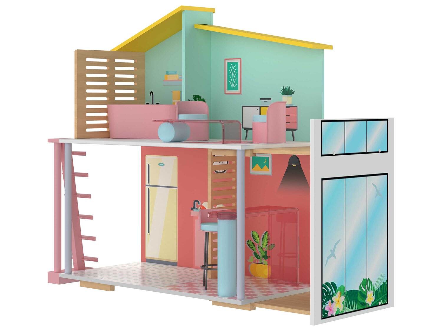 Maison de poupées Fashion Doll en bois , le prix 39.99 €
- Inédit ...