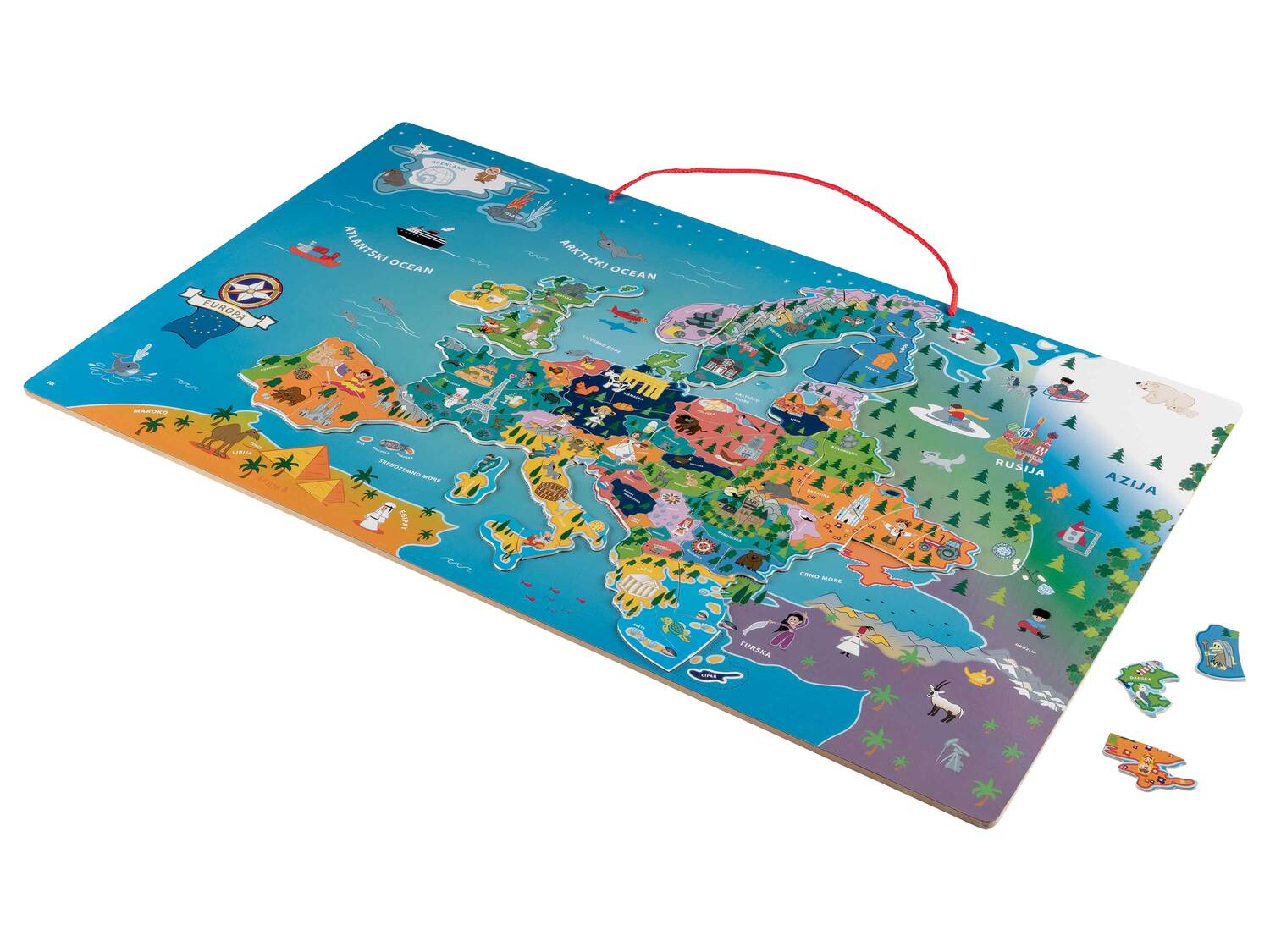 Carte du monde ou dEurope magnétique en bois , le prix 14.99 €
- 95 pièces
- ...