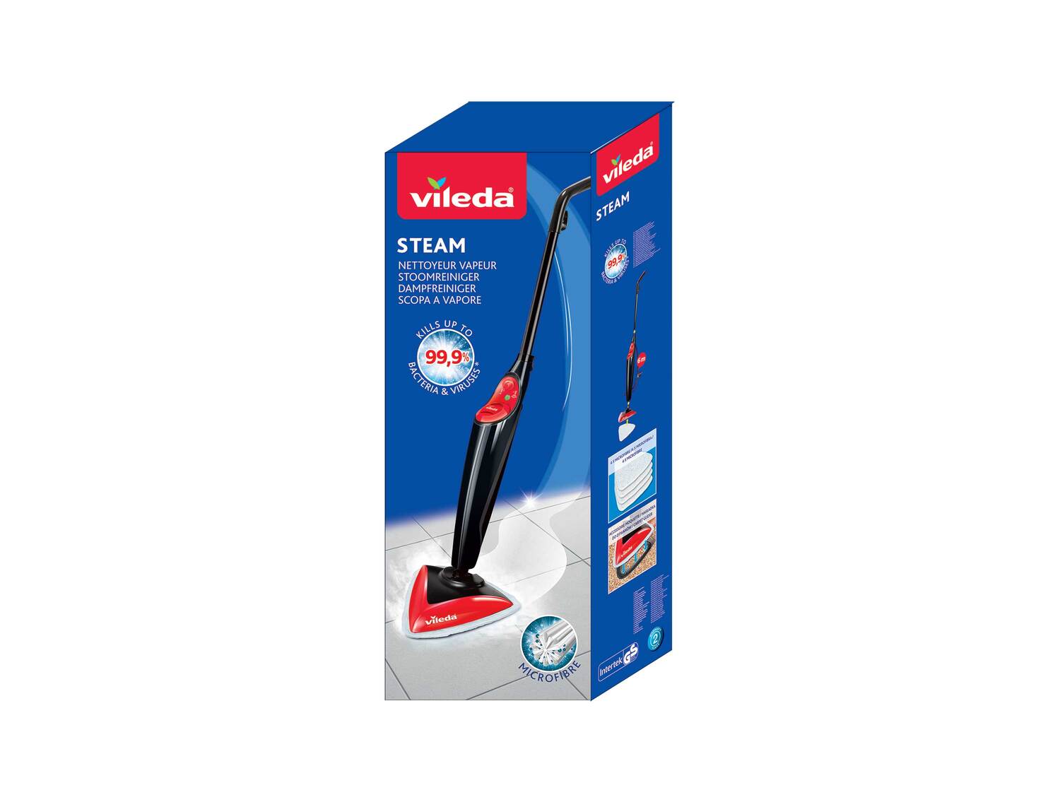 Nettoyeur vapeur Vileda , le prix 59.99 €
- Vapeur variable pour pouvoir aussi ...