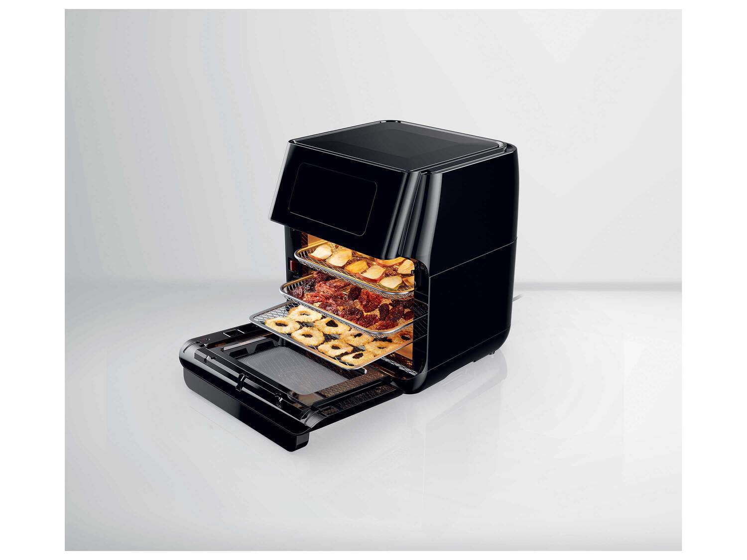 Friteuse à air chaud 9 en 1 , le prix 99.99 €
- 1 800 W
- Contenance : intérieur ...