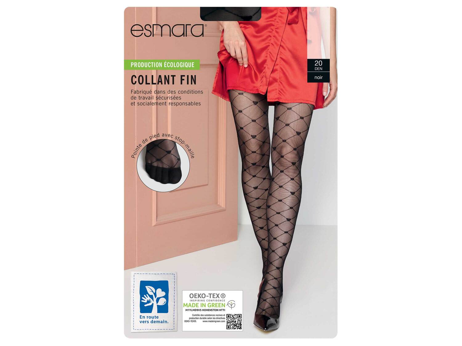 Collant fin , le prix 2.99 €
- Du M au XL selon modèle
- Ex. 91 % polyamide ...