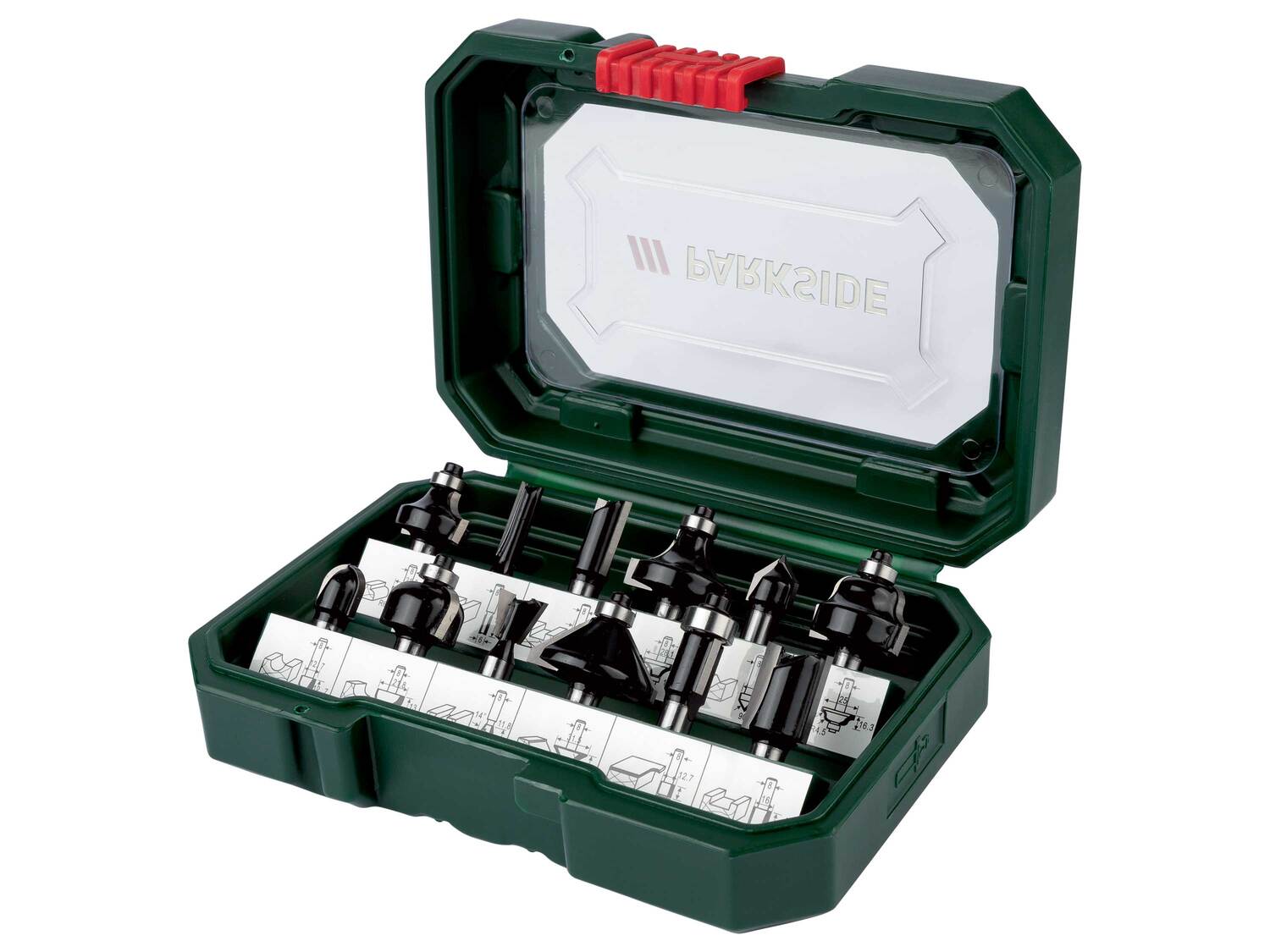 Set dembouts de fraisage , le prix 12.99 €
- Set de 12
- Pour le travail précis ...