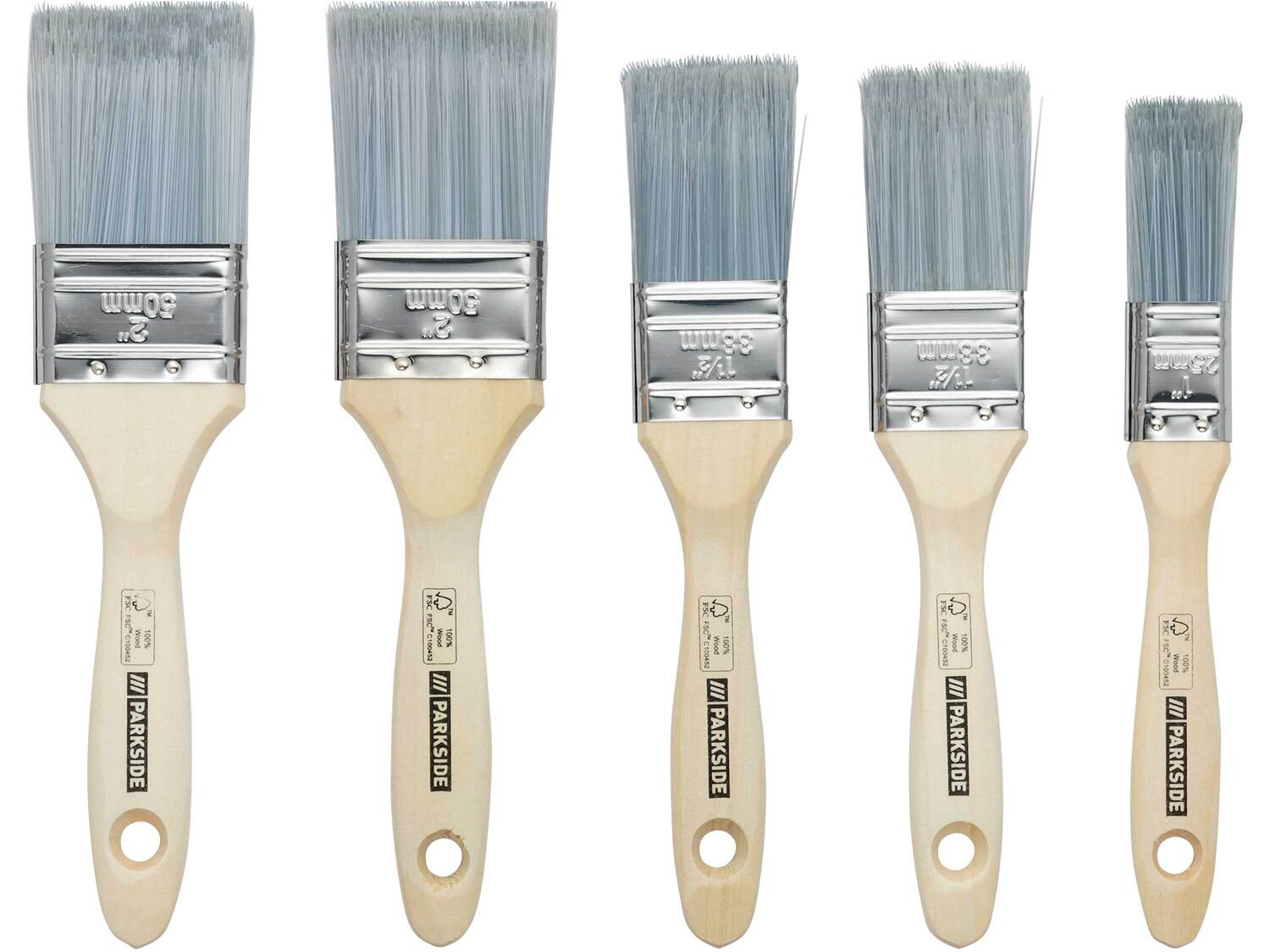 Set de pinceaux plats , le prix 2.99 €
- Set de 5
- Largeur pinceau : 2 x 5 ...
