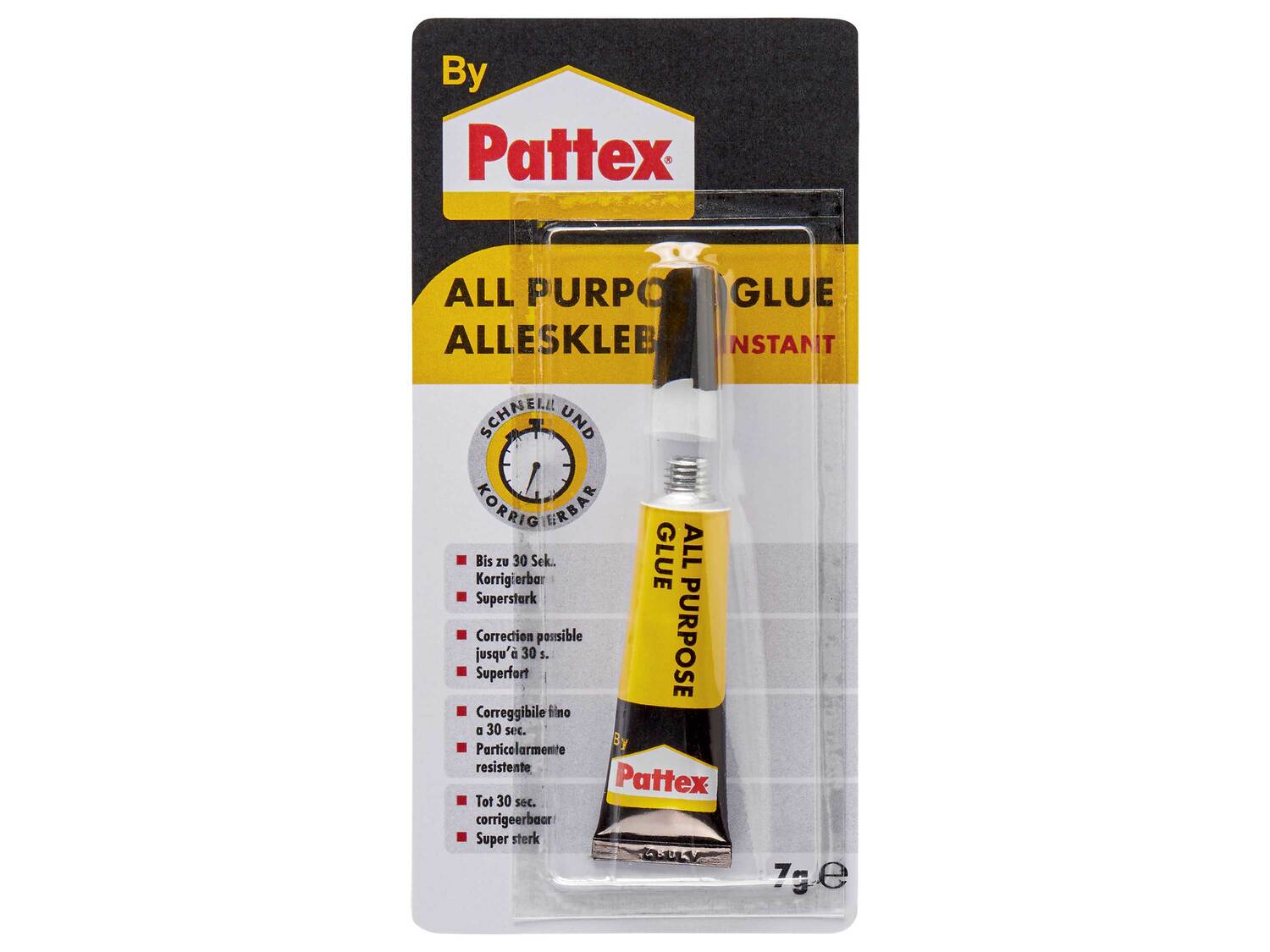 Colle forte , le prix 1.99 €
- Au choix : La colle à réparer puissante Liquid, ...