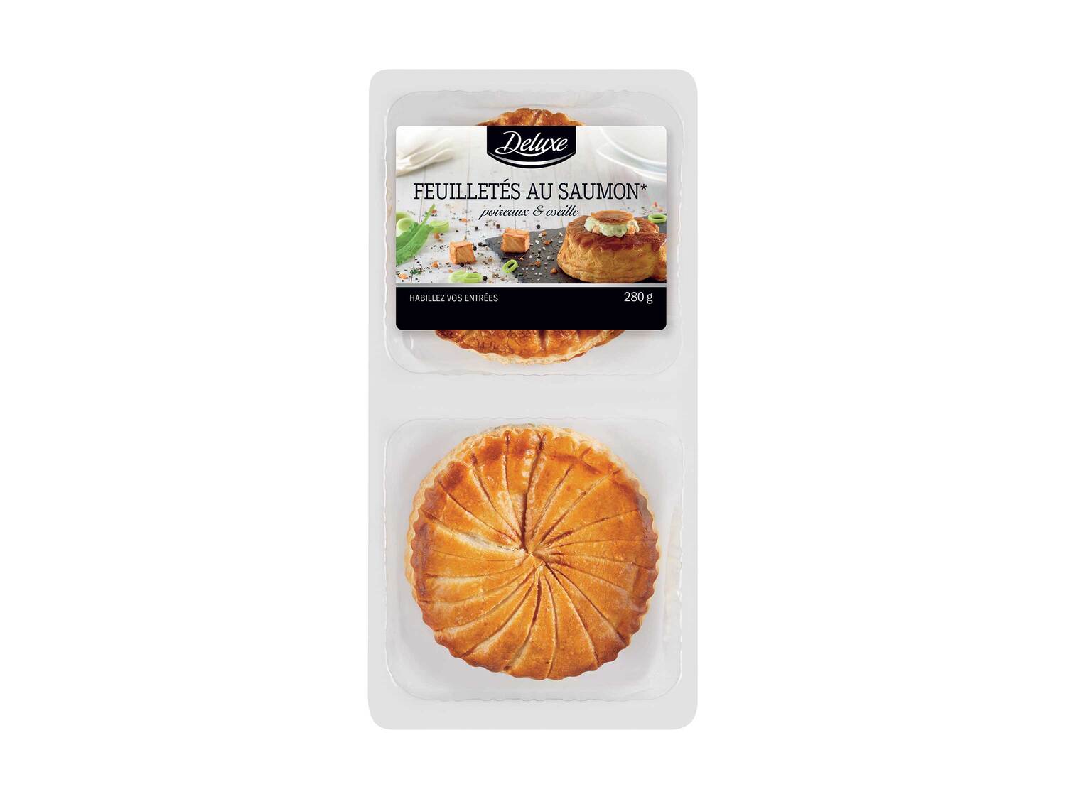 2 feuilletés , le prix 3.29 €
- Au choix : pintade aux éclats ...