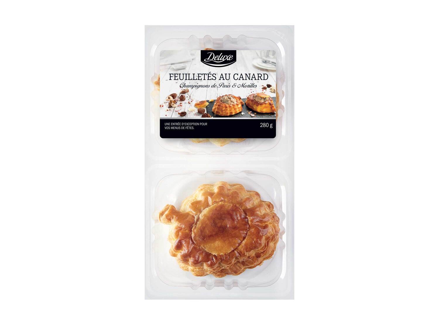 2 feuilletés , le prix 3.49 €
- Au choix : aux noix de Saint-Jacques ...