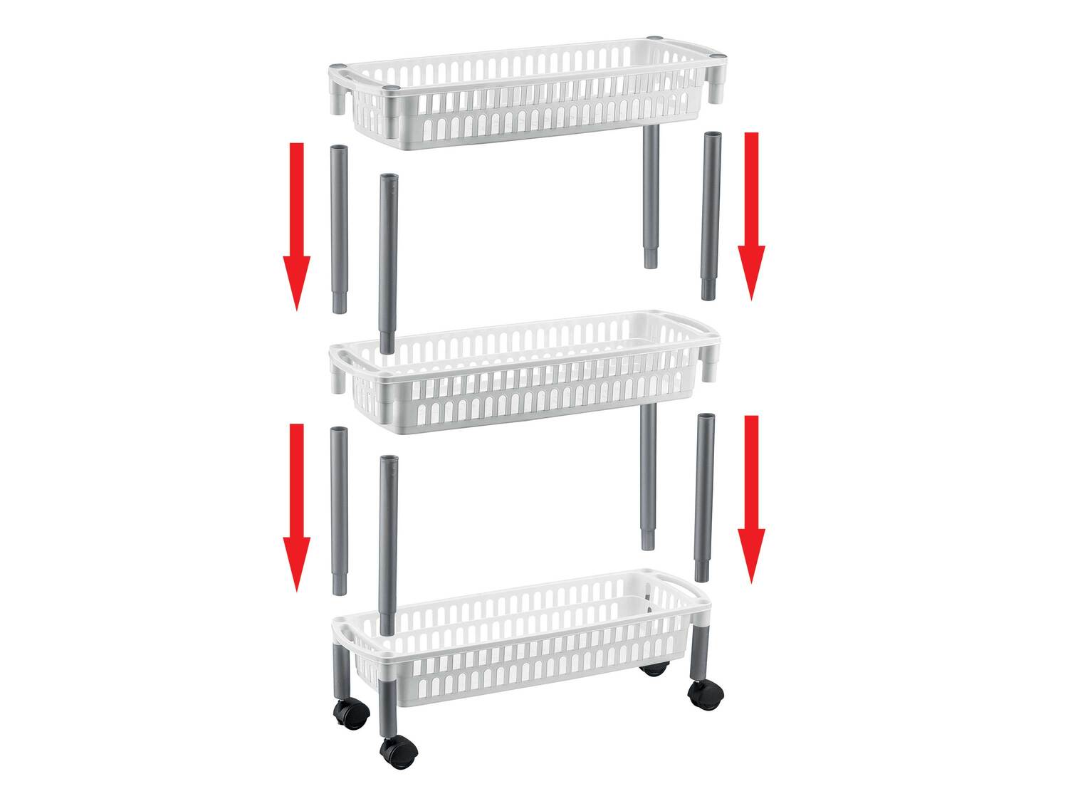 Desserte à roulettes , le prix 8.99 €
- Env. 57 x 19 x 67 cm (L x l x H)
- ...