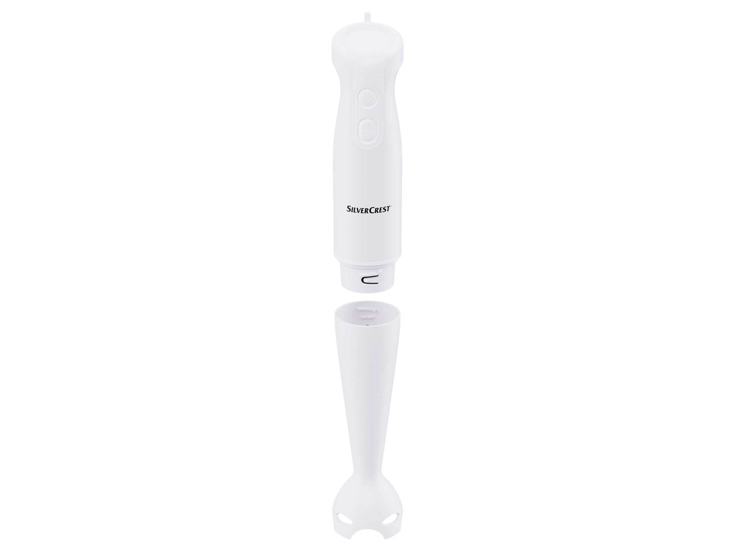 Mixeur plongeant , le prix 9.99 €
- 350 W
- Pour mélanger, mixer et hacher
- ...