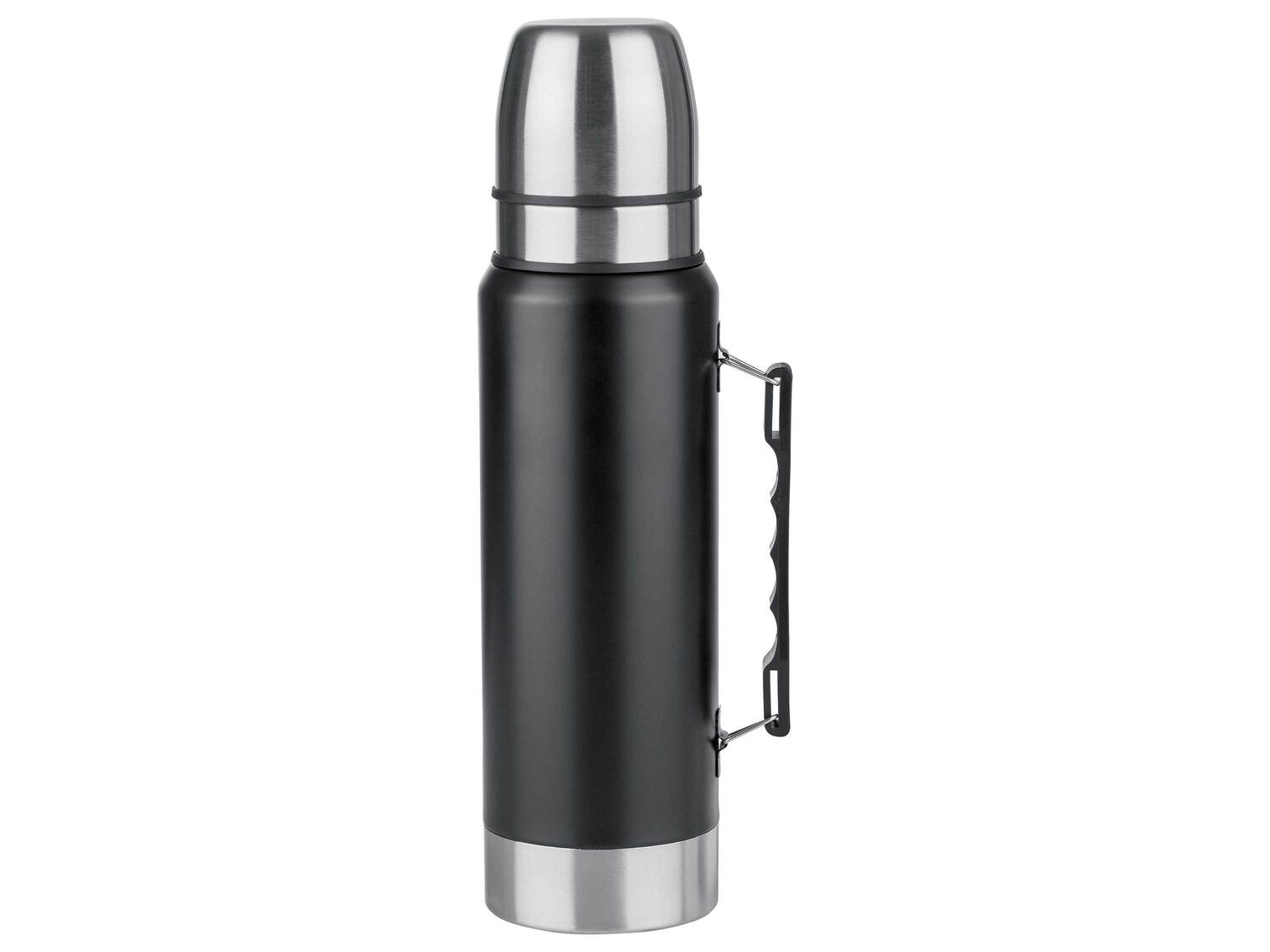 Bouteille isotherme en acier inoxydable , le prix 7.99 €
- Env. 1 L
- 2 gobelets ...