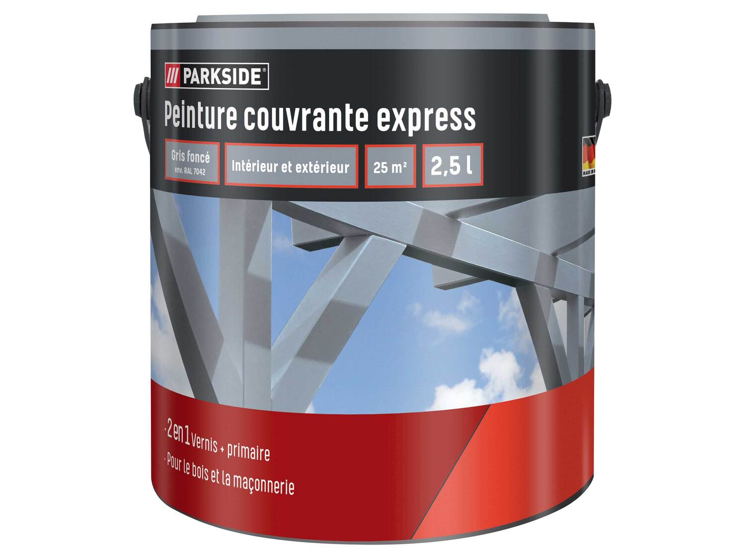 Peinture couvrante express , le prix 12.99 €
- Env. 2,5 L
- 25 m² pour une ...