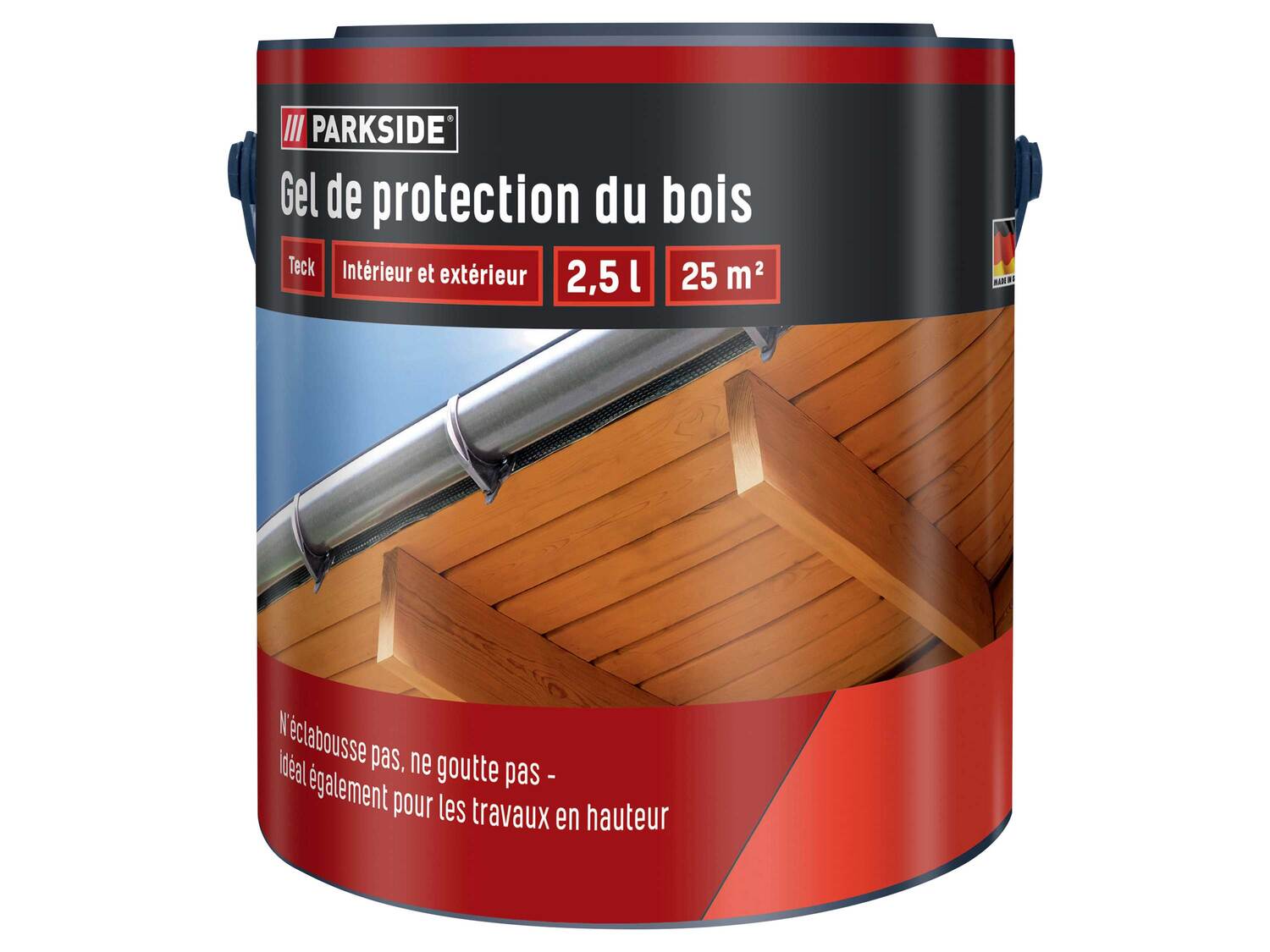 Gel de protection pour bois , le prix 7.99 €
- Env. 2,5 L pour env. 25 m²
- ...