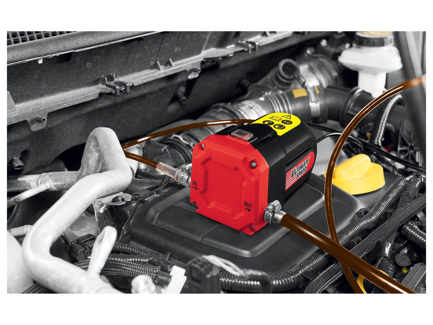 Pompe à huile , le prix 12.99 €
- 60 W
- Fonctionne sur batterie auto 12 V
- ...