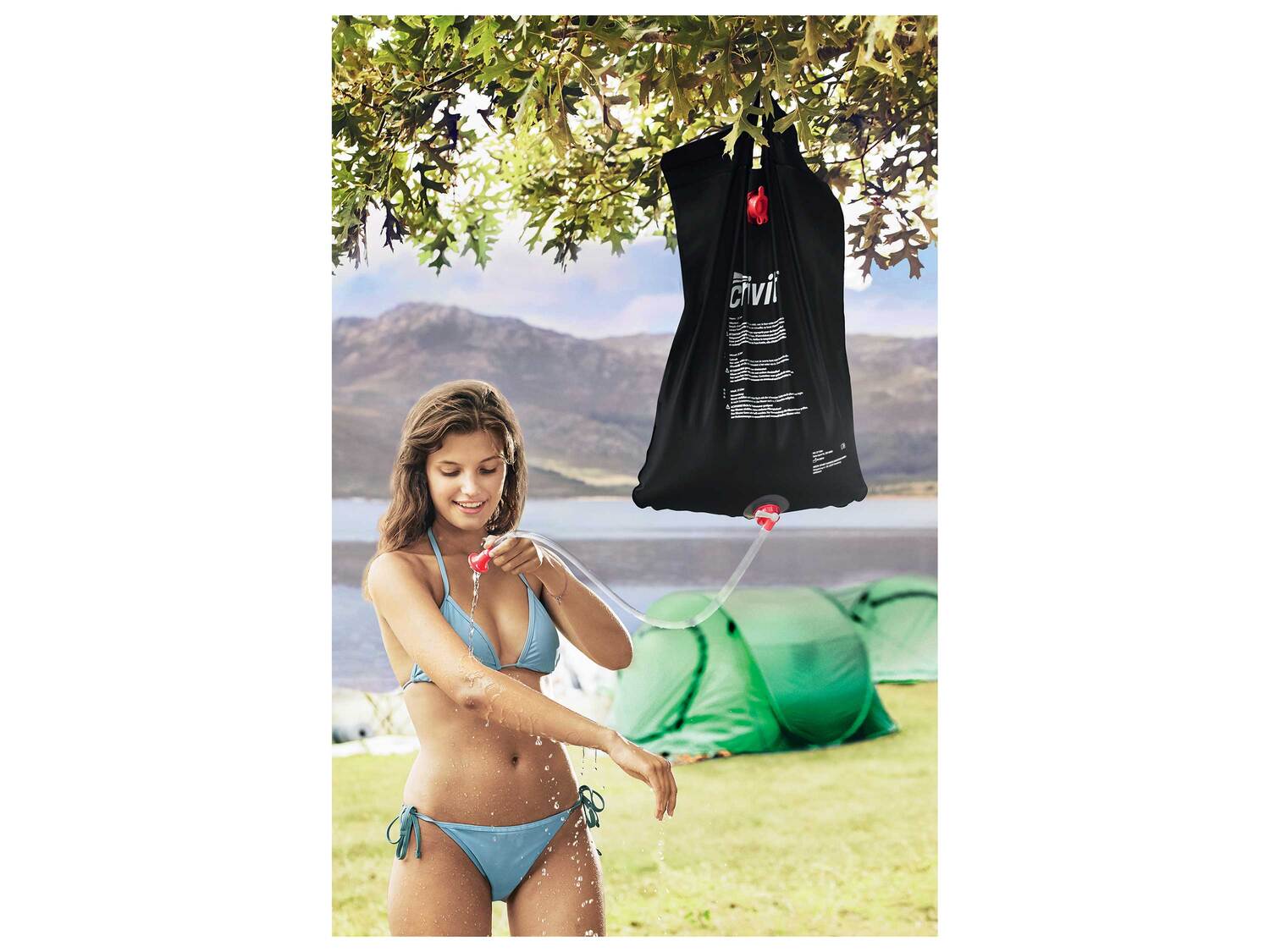 Accessoire de camping , le prix 4.99 €
- Au choix :
- Douche portable : env. ...