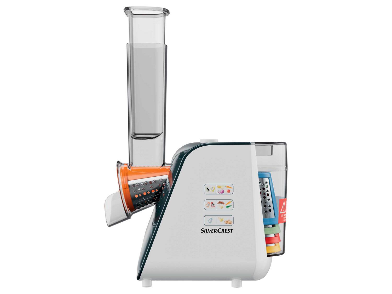 Râpe à légumes électrique , le prix 24.99 €
- 150 W
- 5 en 1 :
- 2 cônes ...