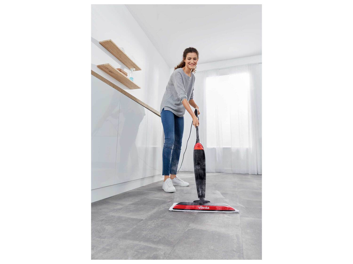 Balai vapeur XXL , le prix 69.99 €
- 1 550 W
- Réservoir d’env. ...