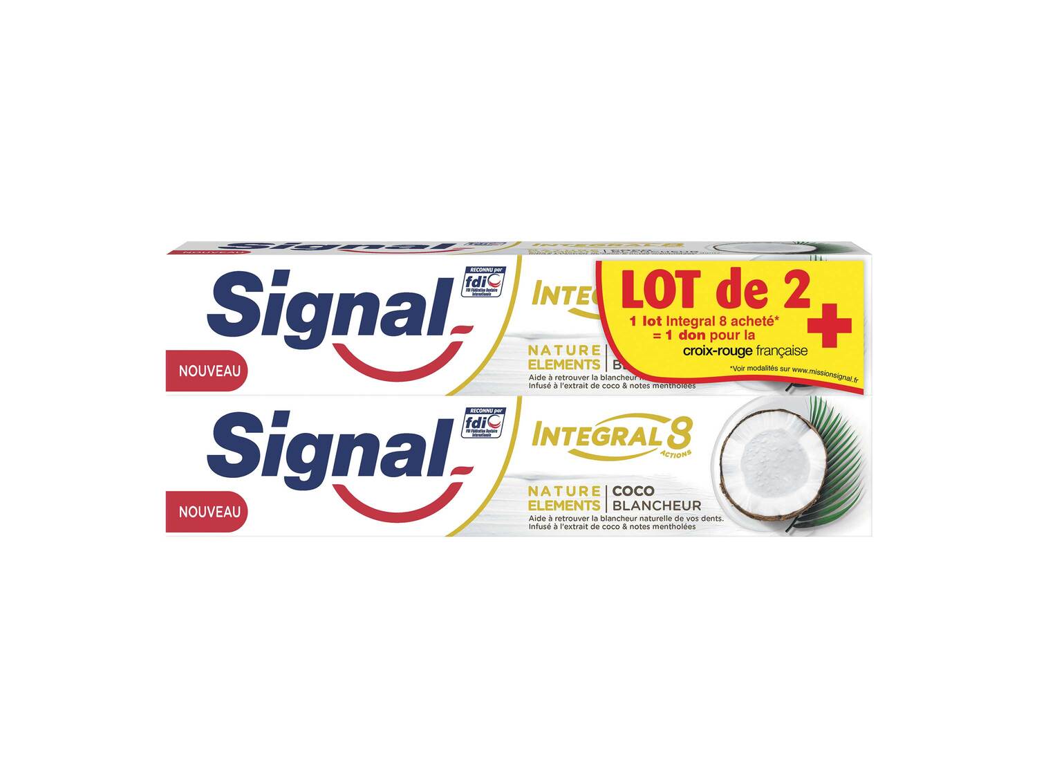 Signal dentifrices Intégral 8 , le prix 2.13 €
- Lot de 2
- Au choix ...